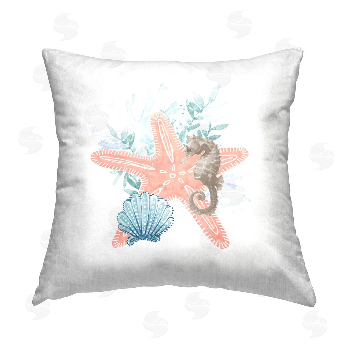 Aquatic Sea Life Starfish Decorative Printed Pillow, Home Decor by Lanie Loreth