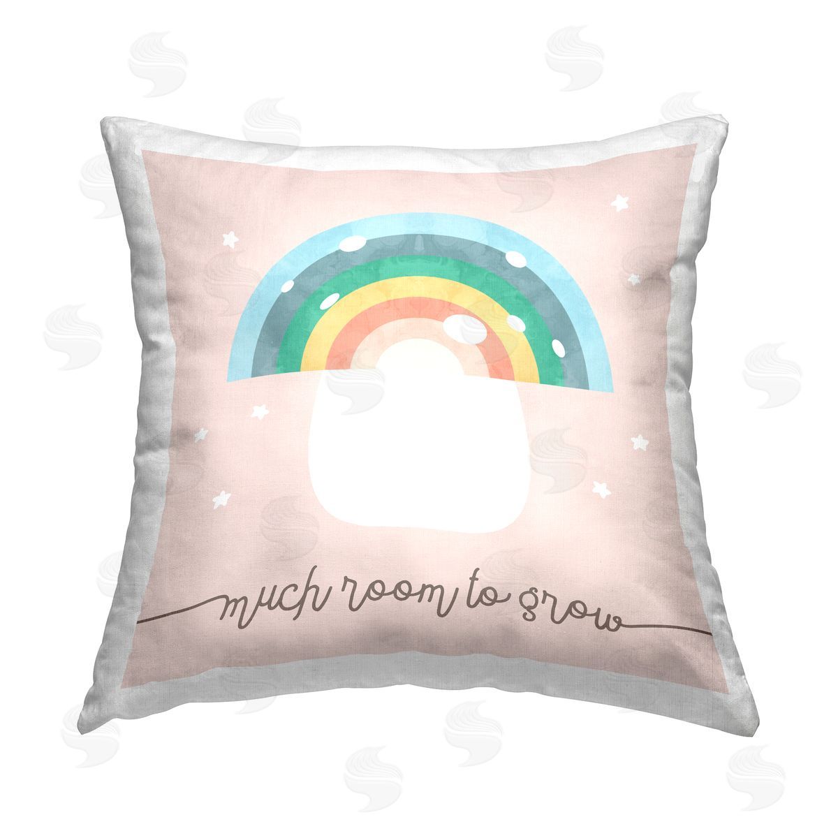 Much Room To Grow Pastel Mushroom Decorative Printed Pillow, Home Decor by Stupell Studio