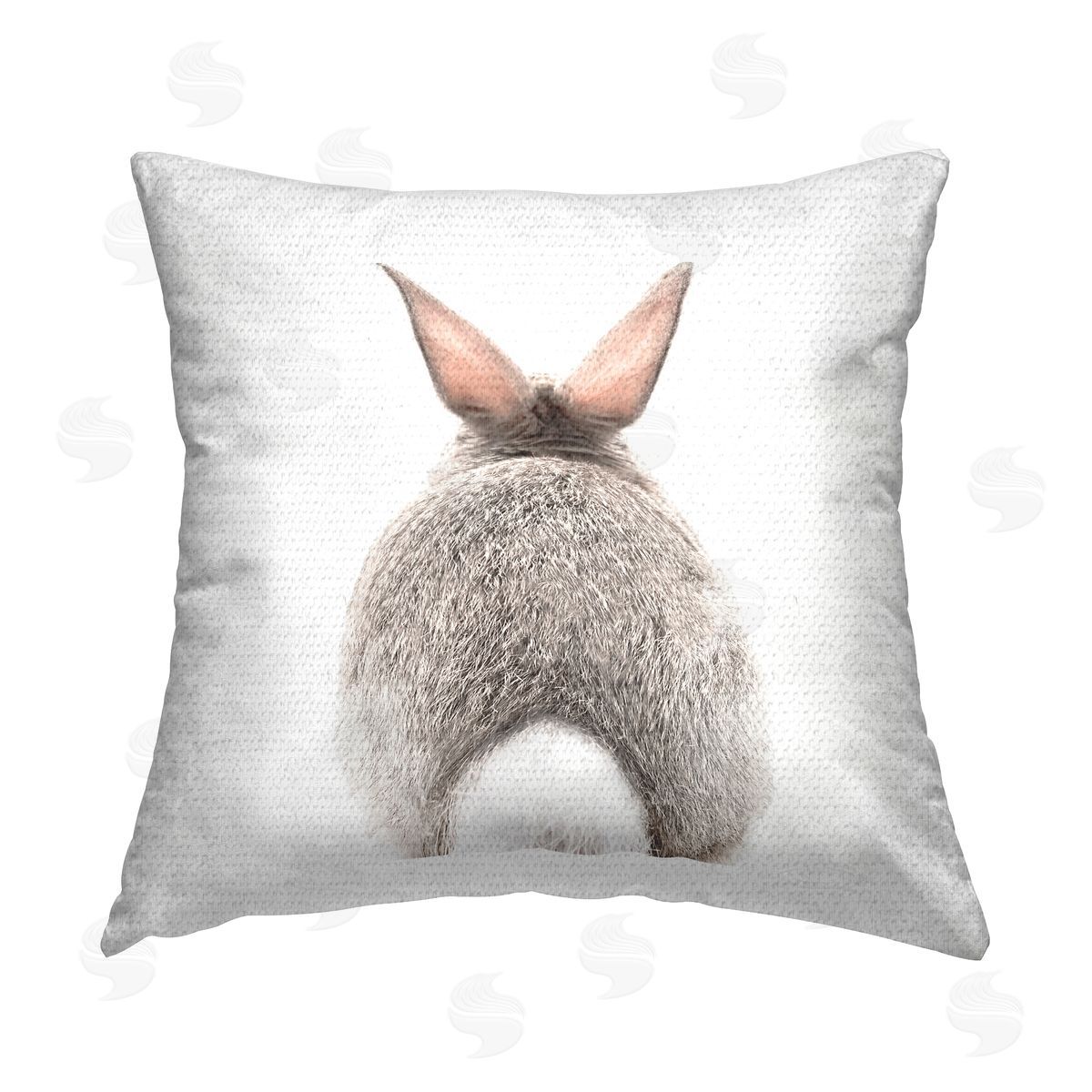 Rabbit Tail Casual Animal Pet Outdoor Printed Pillow, Home Decor by Katherin Pienaar