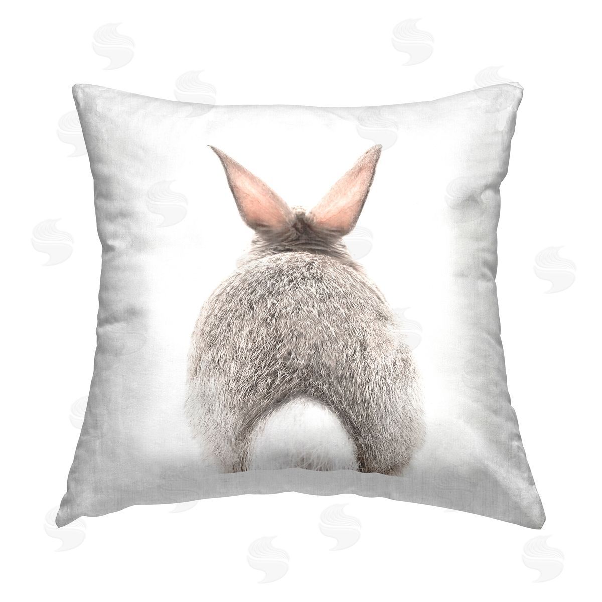 Rabbit Tail Casual Animal Pet Decorative Printed Pillow, Home Decor by Katherin Pienaar