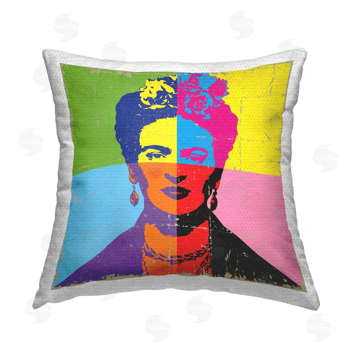 Pop Style Frida Kahlo Outdoor Printed Pillow, Home Decor by Elephant Stock