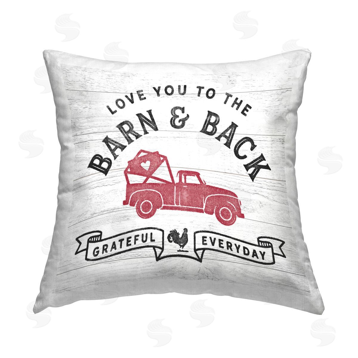 Love You to Barn & Back Decorative Printed Pillow, Home Decor by Two If By Sea