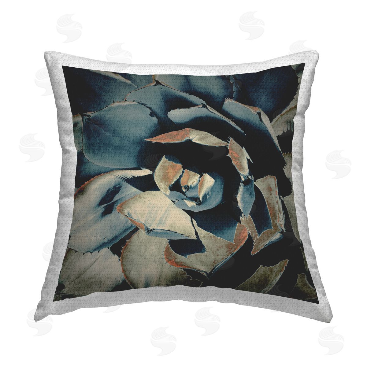 Abstract Succulent Leaves Outdoor Printed Pillow, Home Decor by Irena Orlov