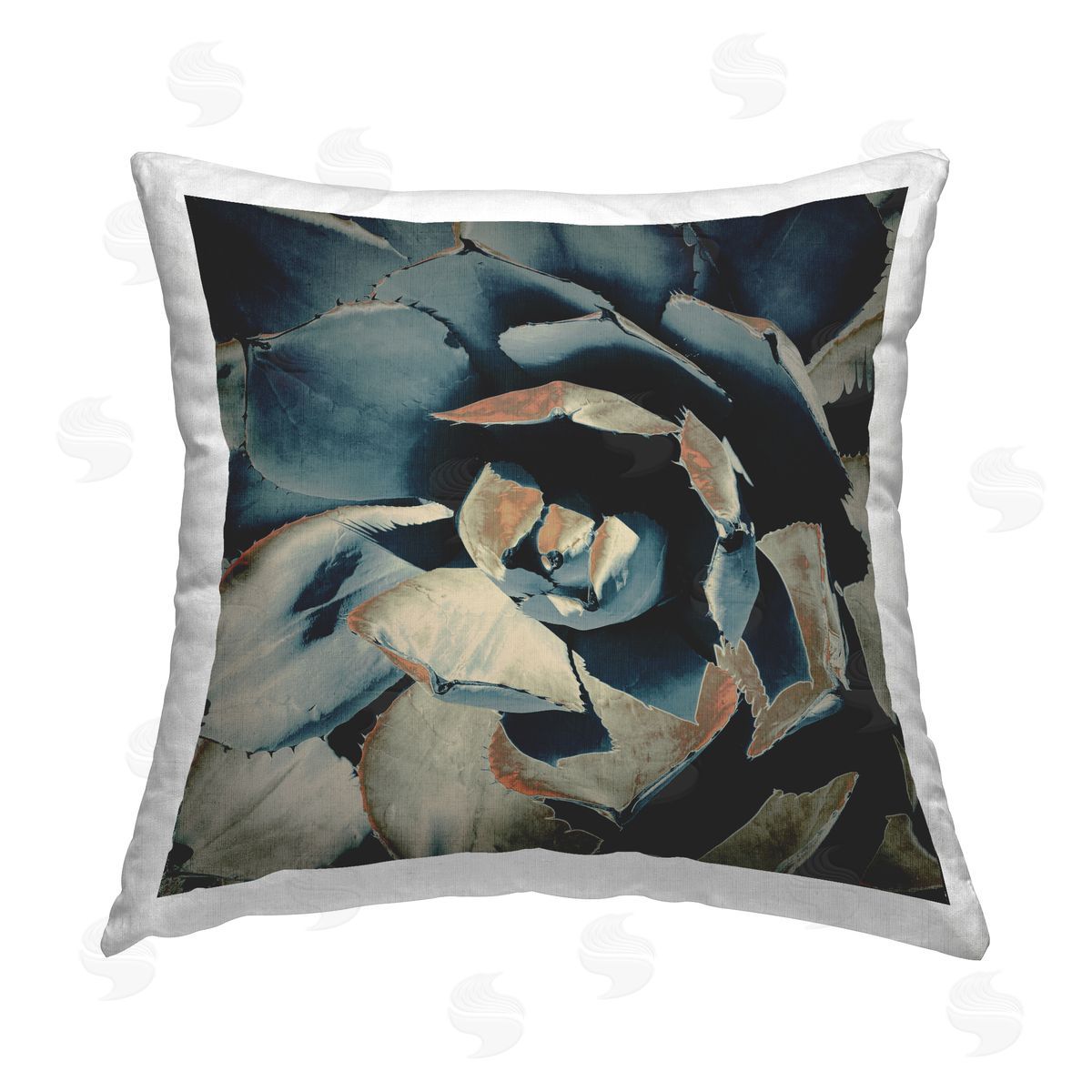 Abstract Succulent Leaves Decorative Printed Pillow, Home Decor by Irena Orlov