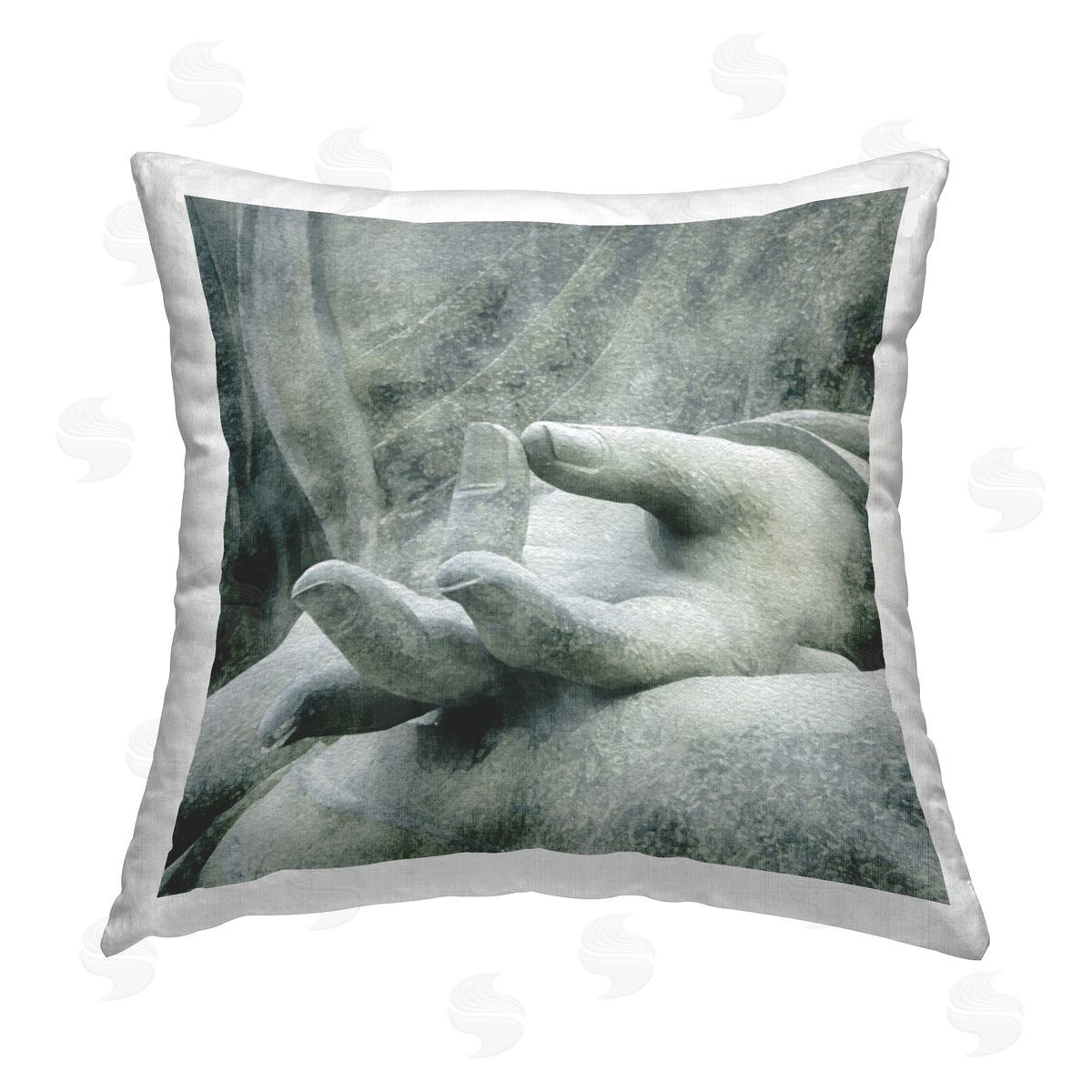 Spiritual Zen Buddha Decorative Printed Pillow, Home Decor by LSR Design Studio