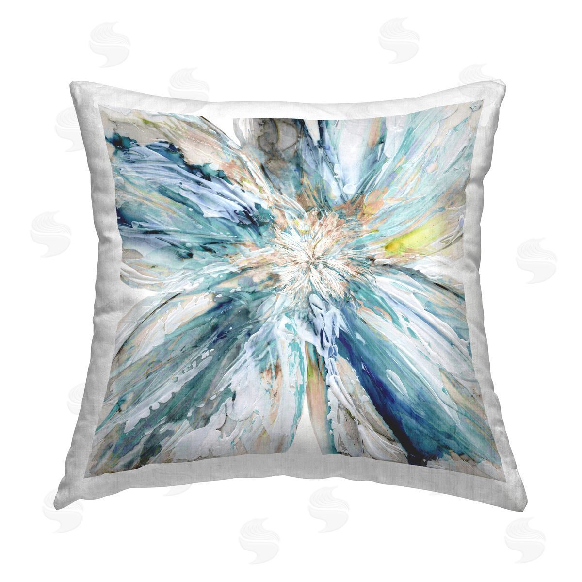 Abstract Blossom Burst Decorative Printed Pillow, Home Decor by Carol Robinson