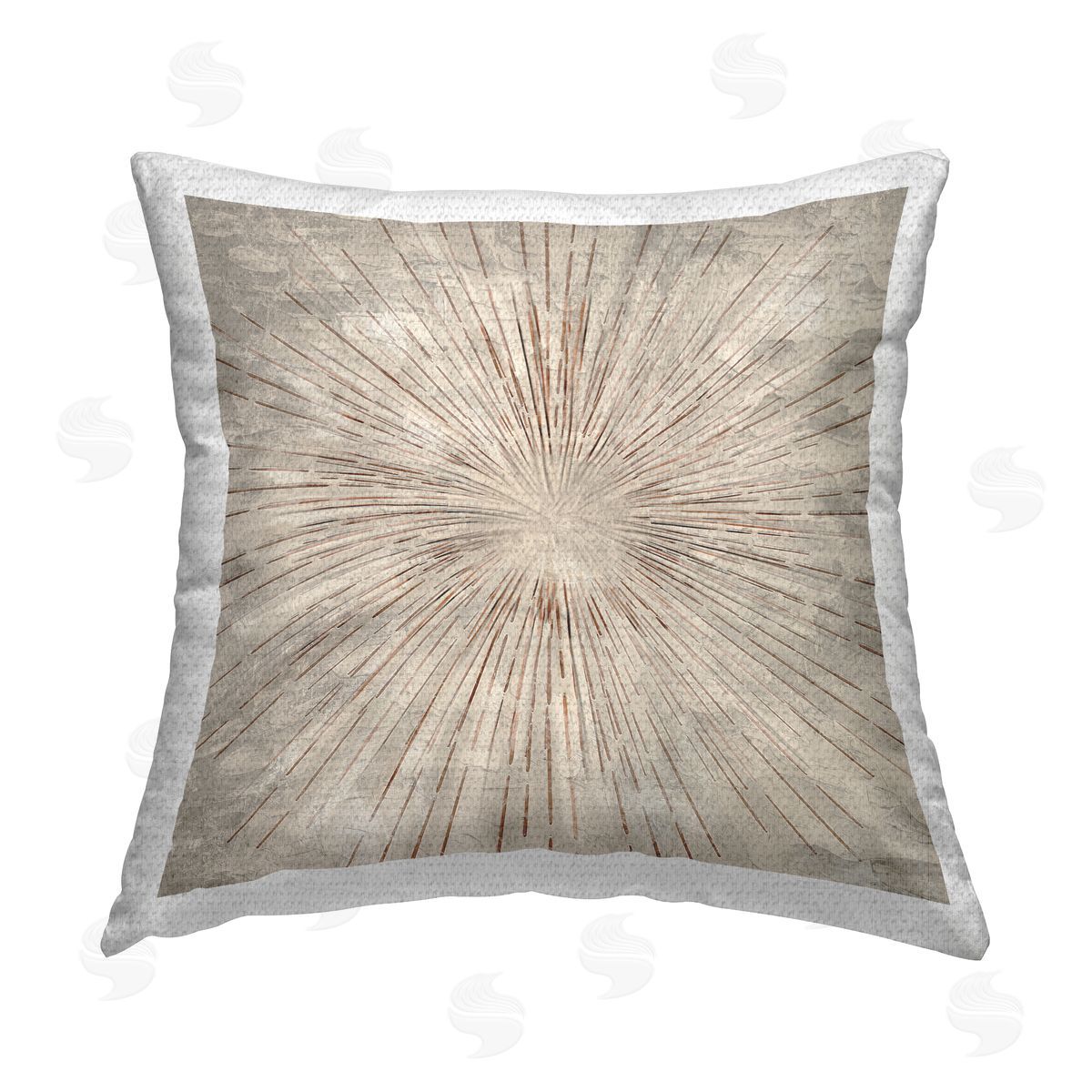 Burst of Browns Abstract Outdoor Printed Pillow, Home Decor by Kim Allen