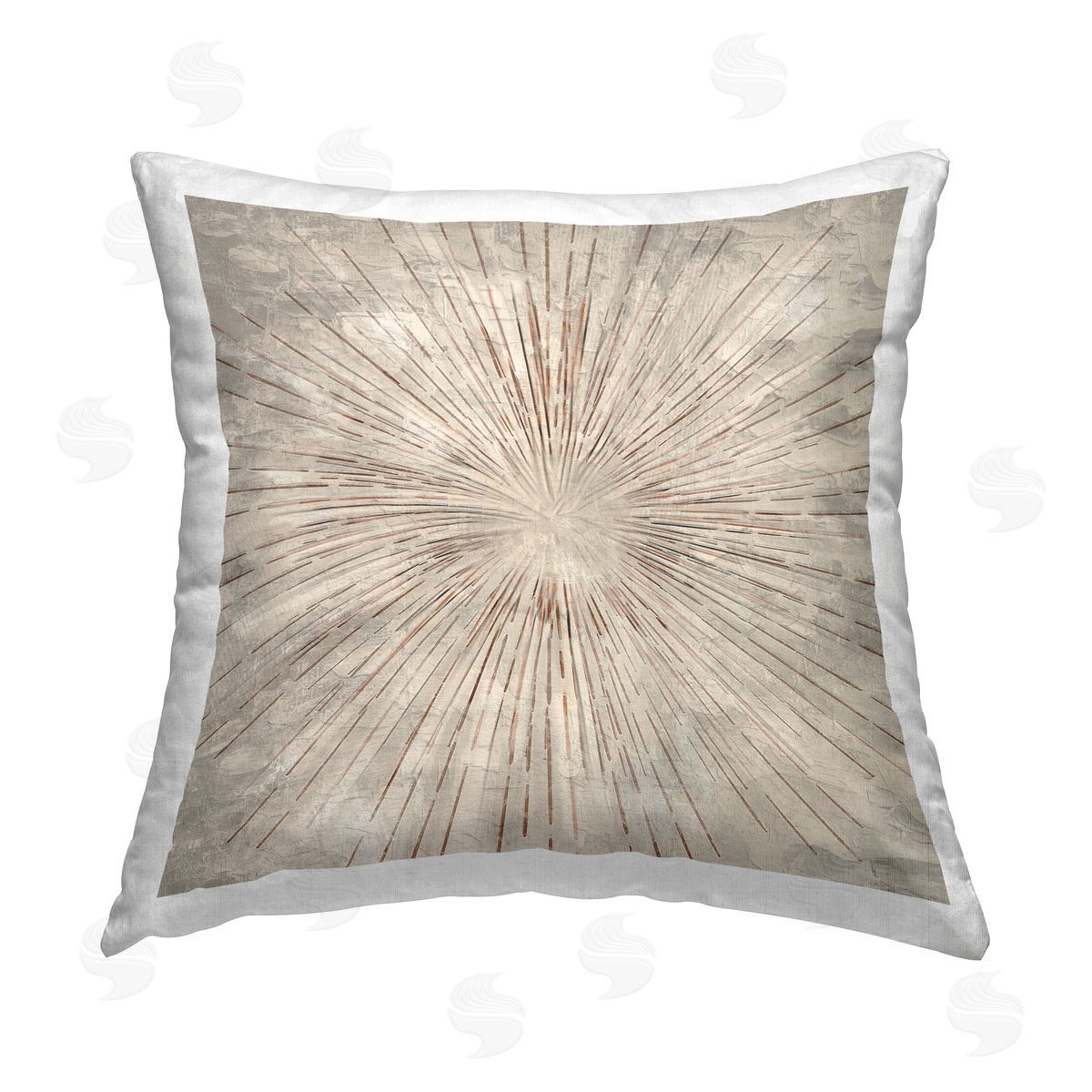Burst of Browns Abstract Decorative Printed Pillow, Home Decor by Kim Allen