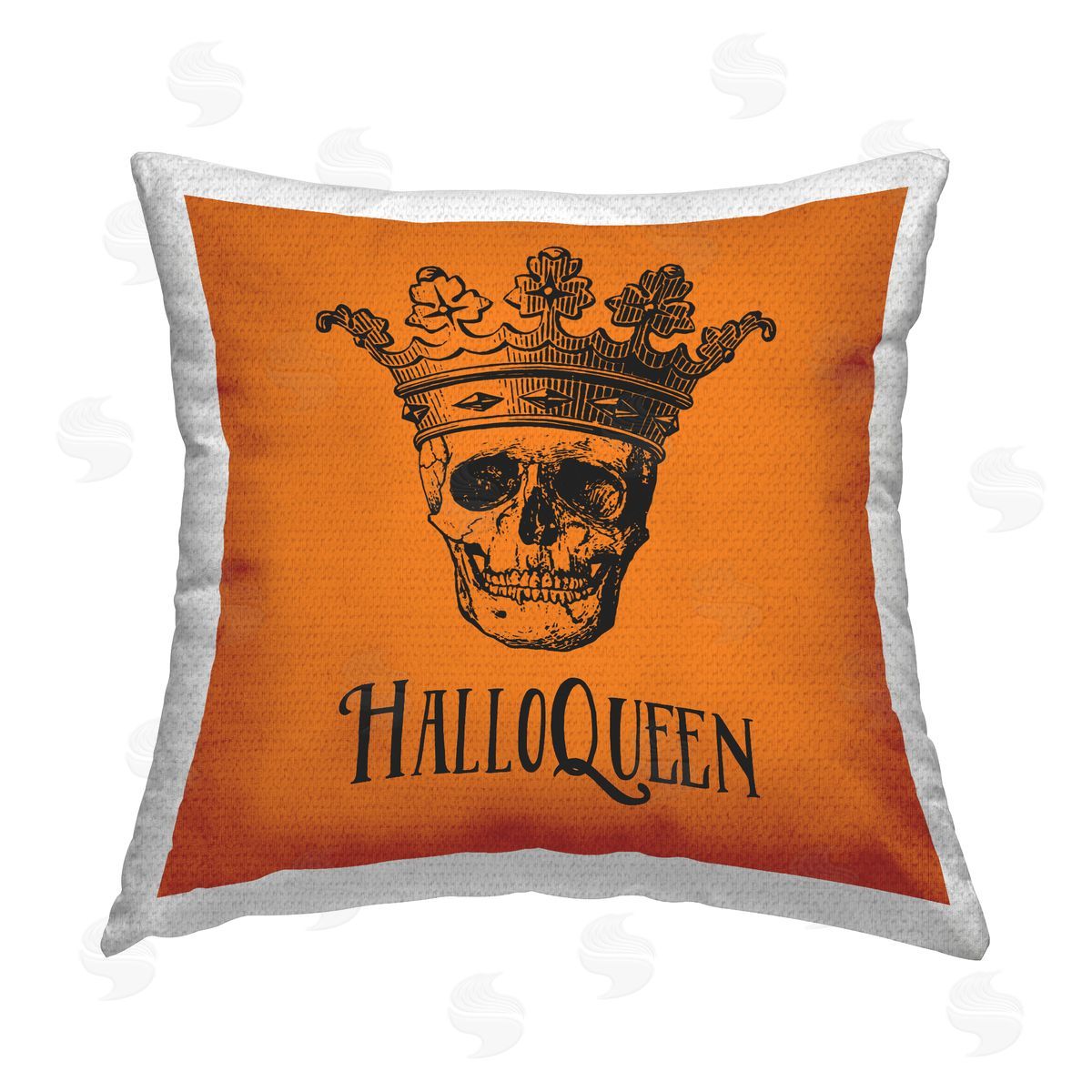 Two If By Sea Studios HalloQueen Halloween Skull Outdoor Quick-Dry Polyester Printed Throw Pillow