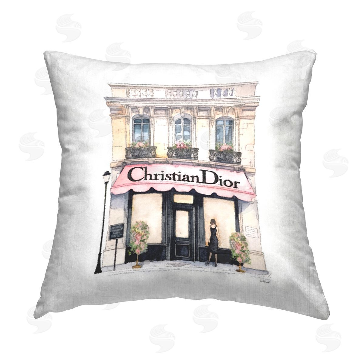 Amanda Greenwood Glam Fashion Storefront Printed Plush Polyester Throw Pillow