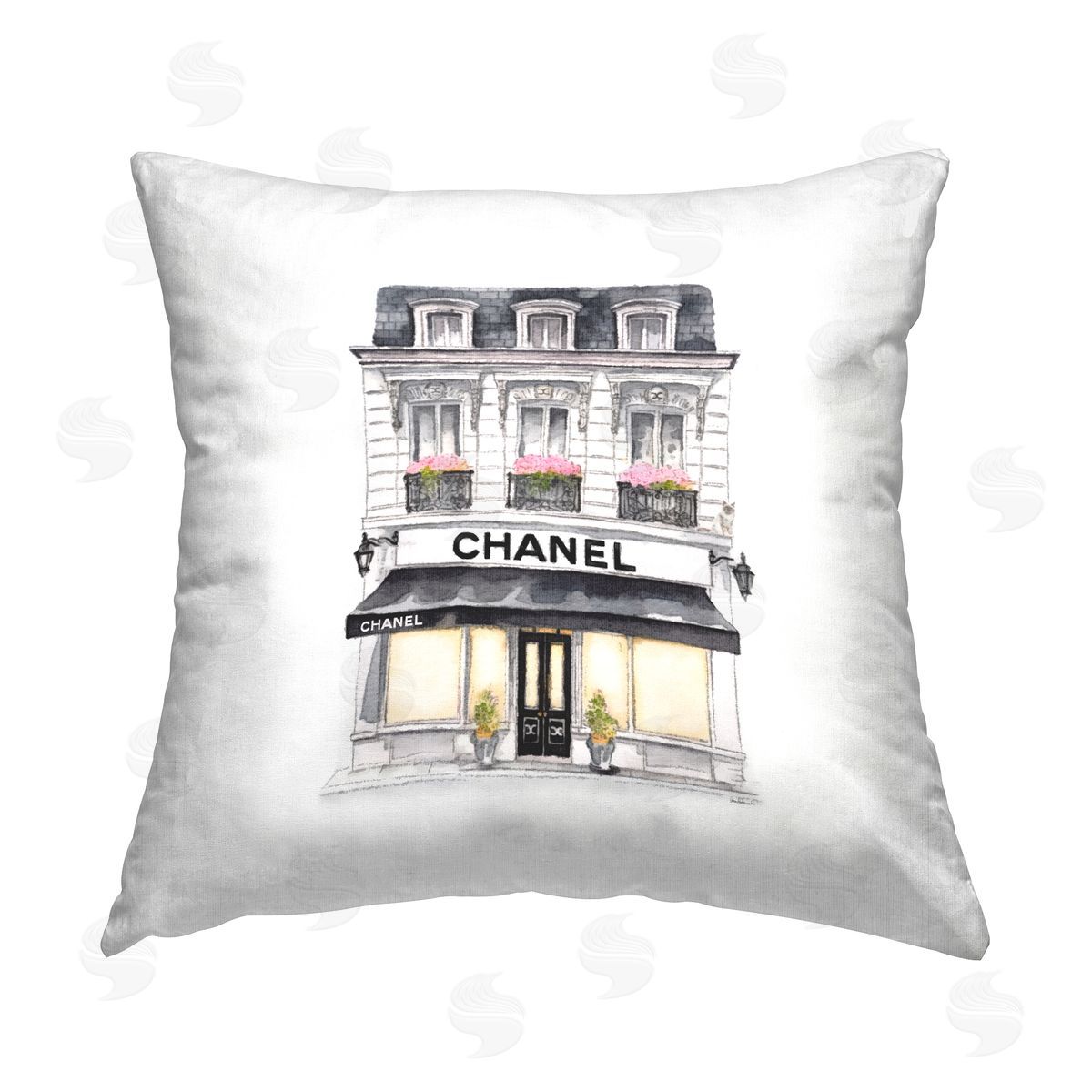 Amanda Greenwood Urban Fashion Storefront Printed Plush Polyester Throw Pillow