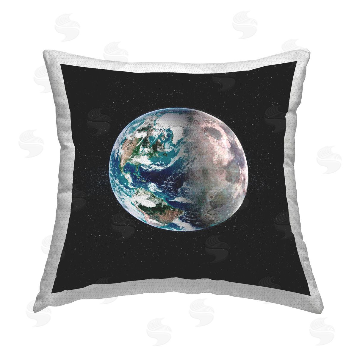 Grace Popp Earth in Outer Space Outdoor Quick-Dry Polyester Printed Throw Pillow