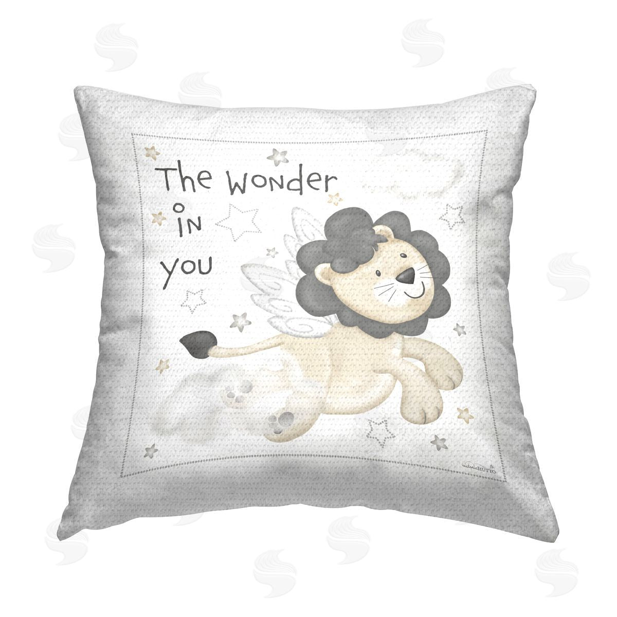 Victoria Hutto The Wonder In You Phrase Outdoor Quick-Dry Polyester Printed Throw Pillow