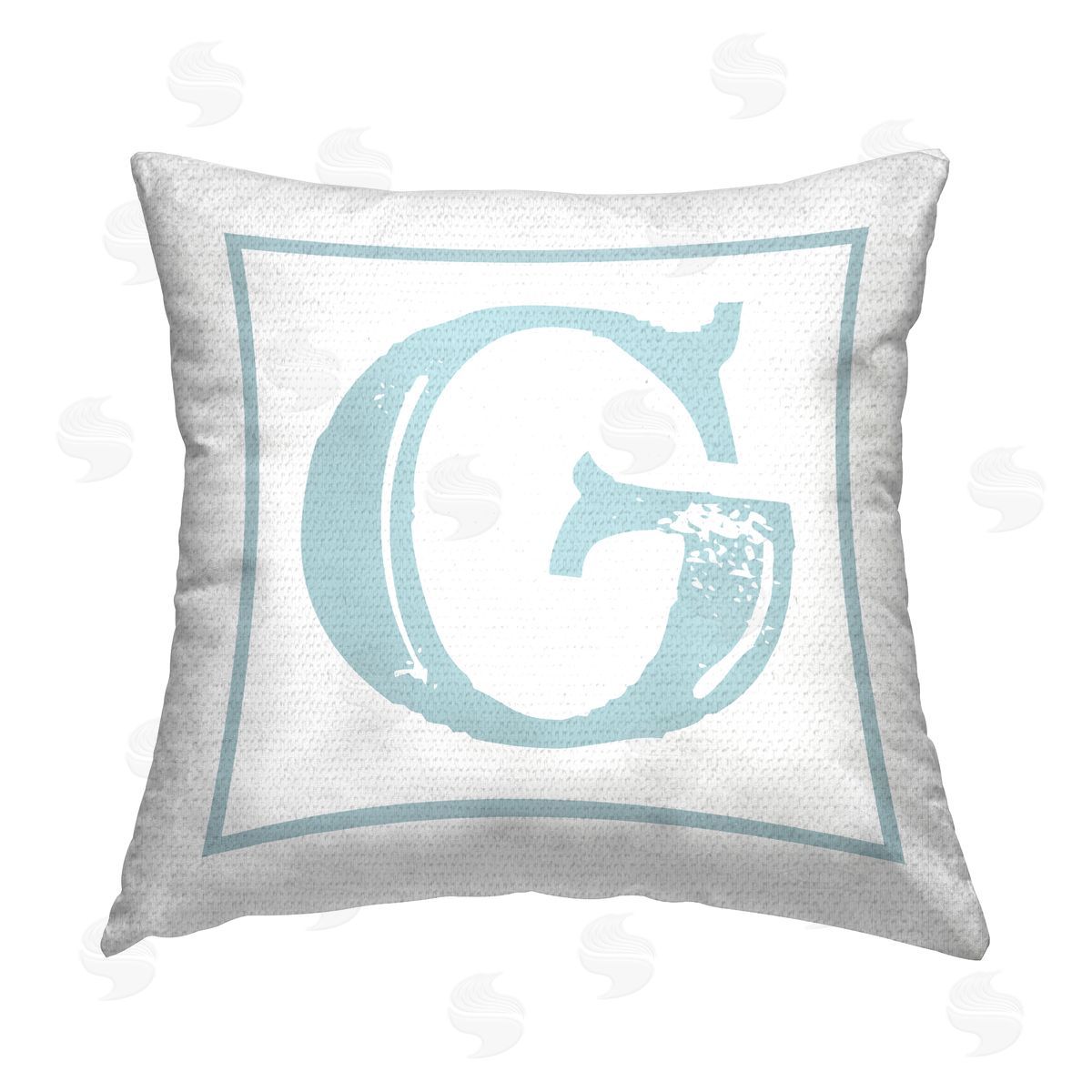 Stupell Studio G Alphabet Initial Outdoor Quick-Dry Polyester Printed Throw Pillow