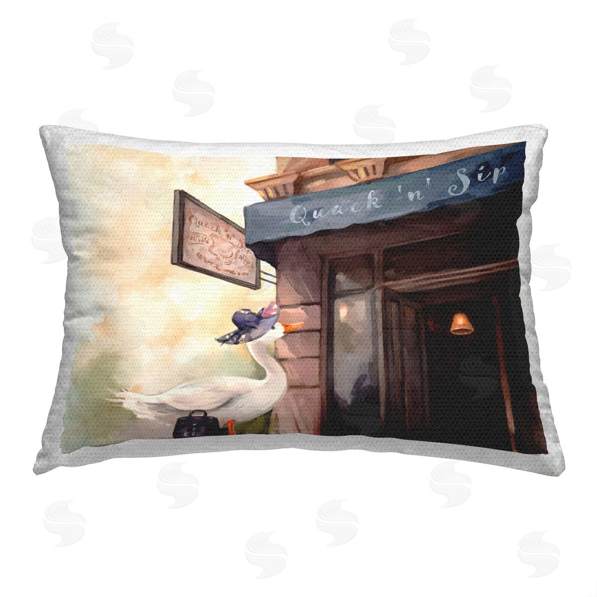 Ziwei Li Trendy Fashion Duck Outdoor Quick-Dry Polyester Printed Throw Pillow