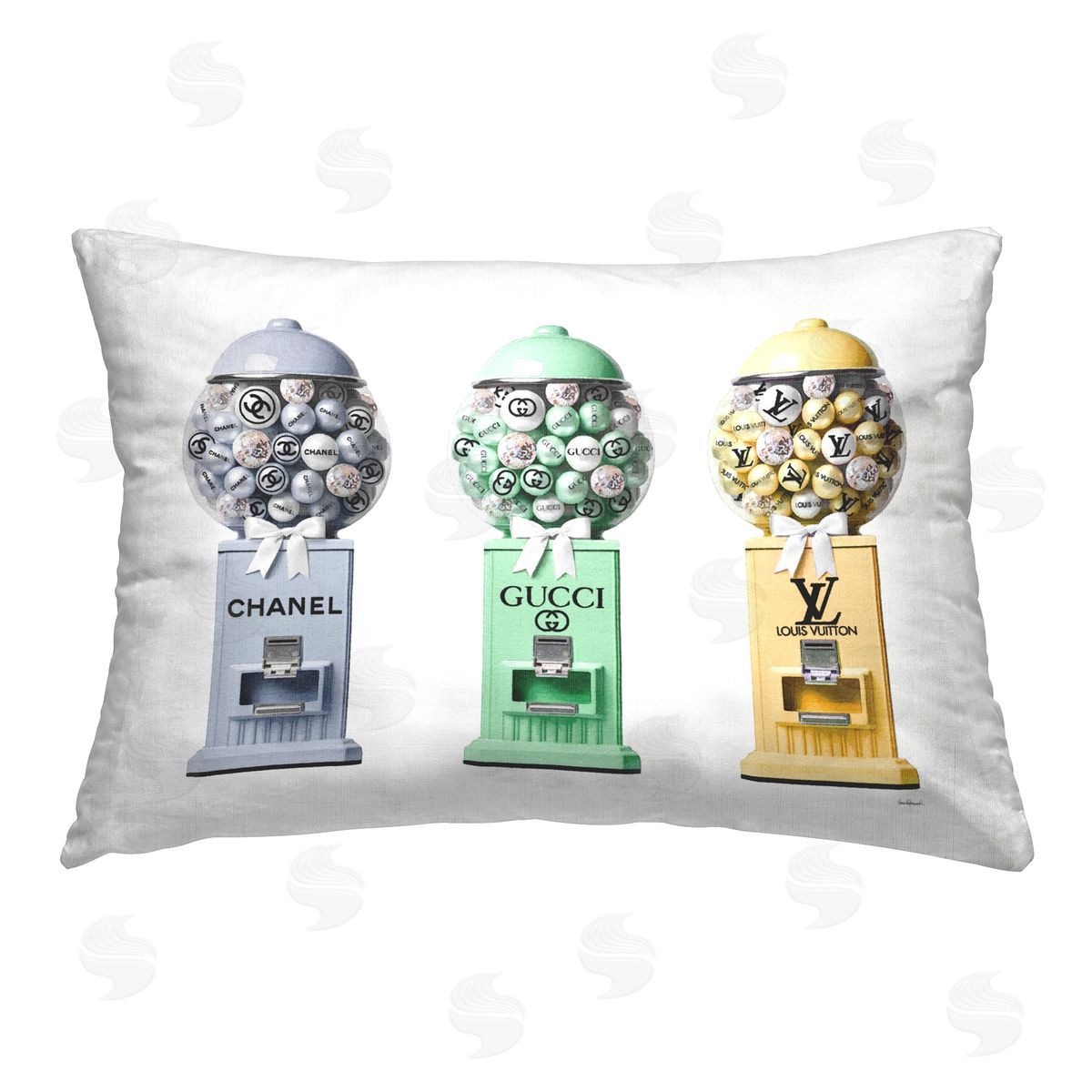 Amanda Greenwood Trendy Fashion Candies Printed Plush Polyester Throw Pillow