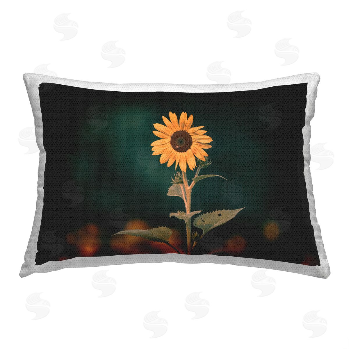 Daniel Sproul Country Sunflower Bloom Outdoor Quick-Dry Polyester Printed Throw Pillow