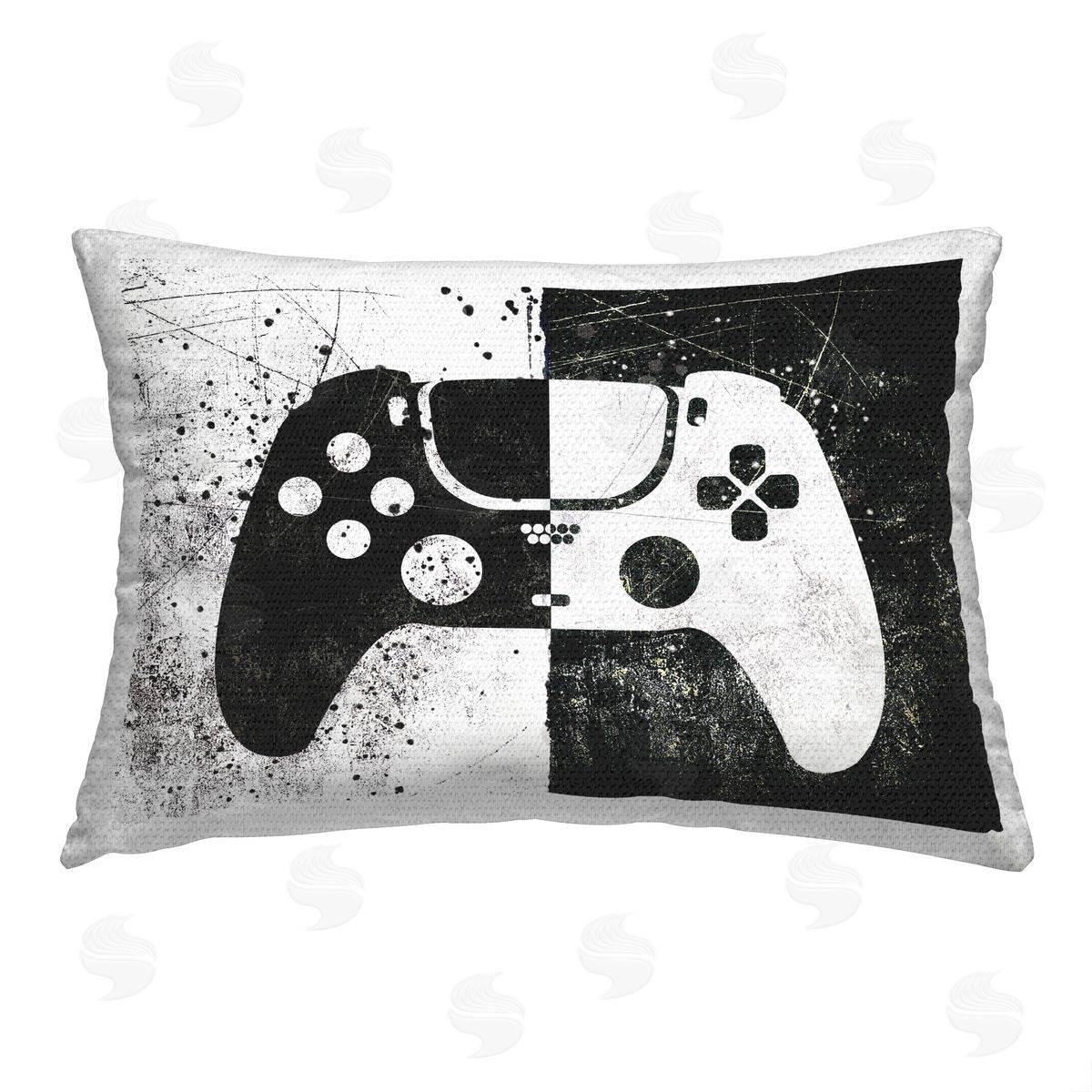 Logic Nerds Abstract Gaming Controller Outdoor Quick-Dry Polyester Printed Throw Pillow
