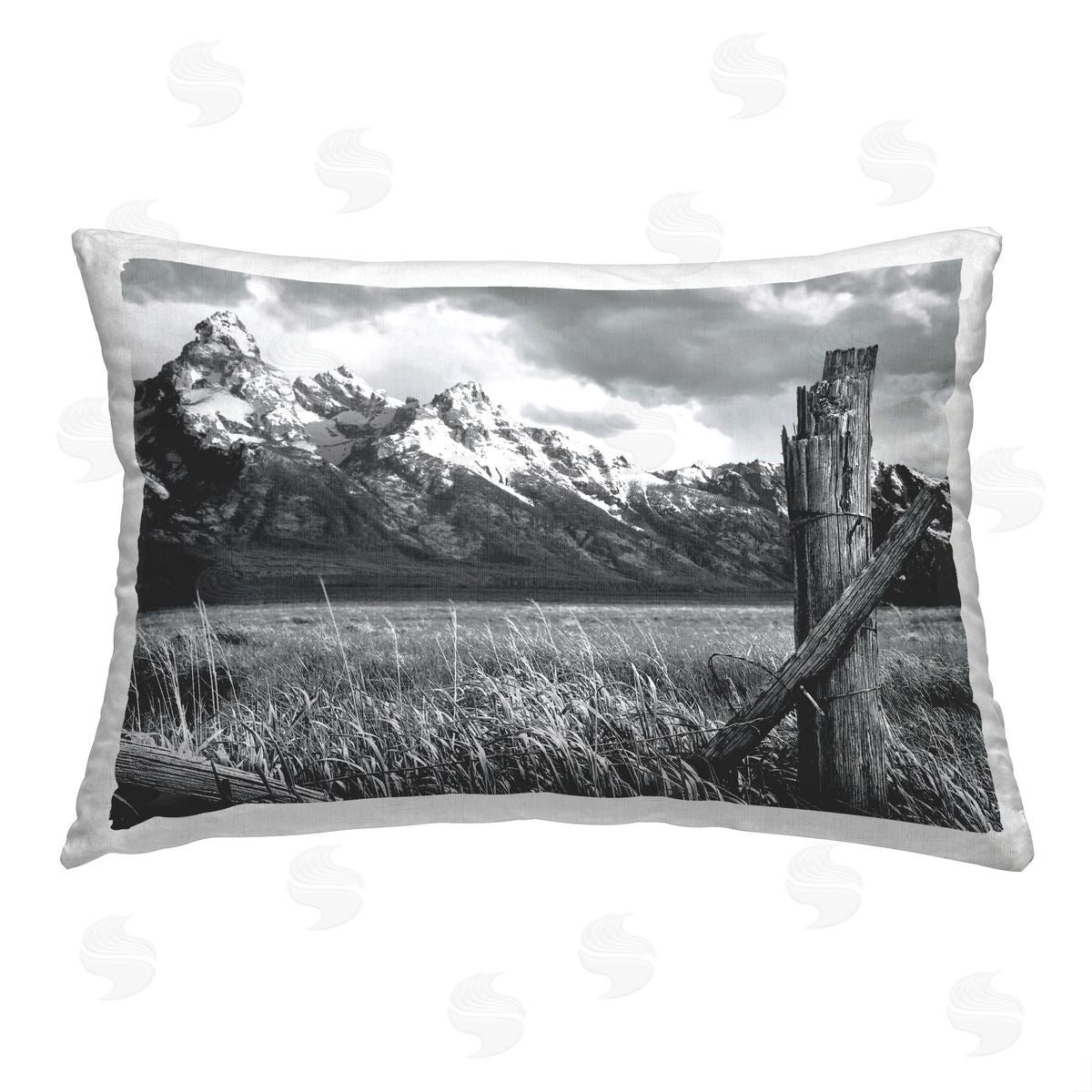 Steve Toole Rustic Rural Fence Printed Plush Polyester Throw Pillow