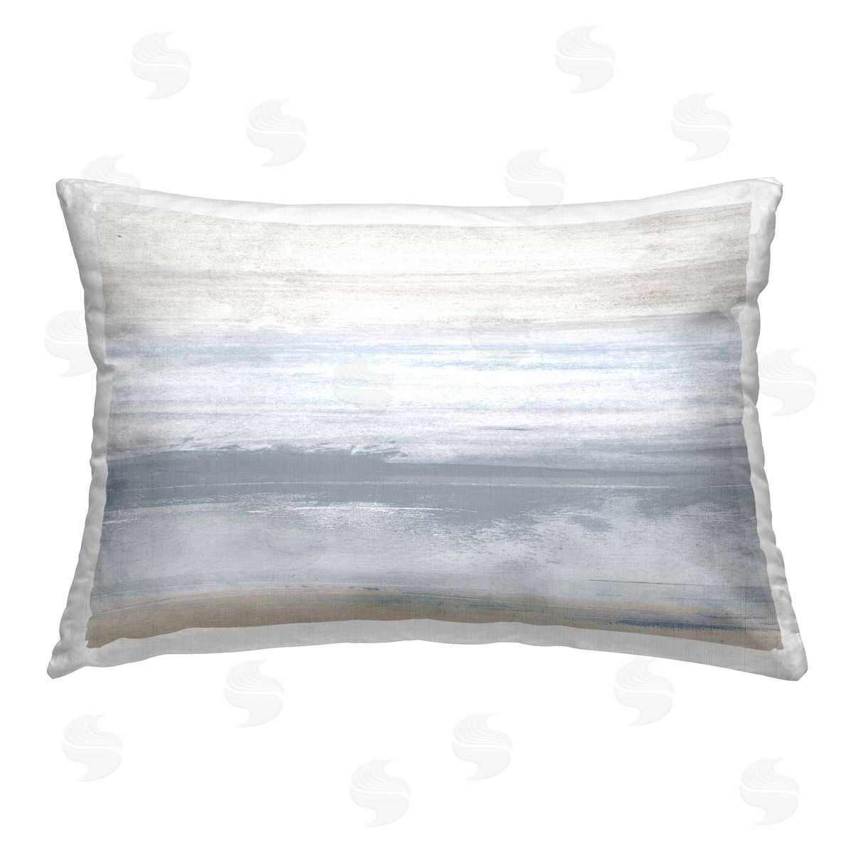 Dan Meneely Beach Foam Abstraction Printed Plush Polyester Throw Pillow