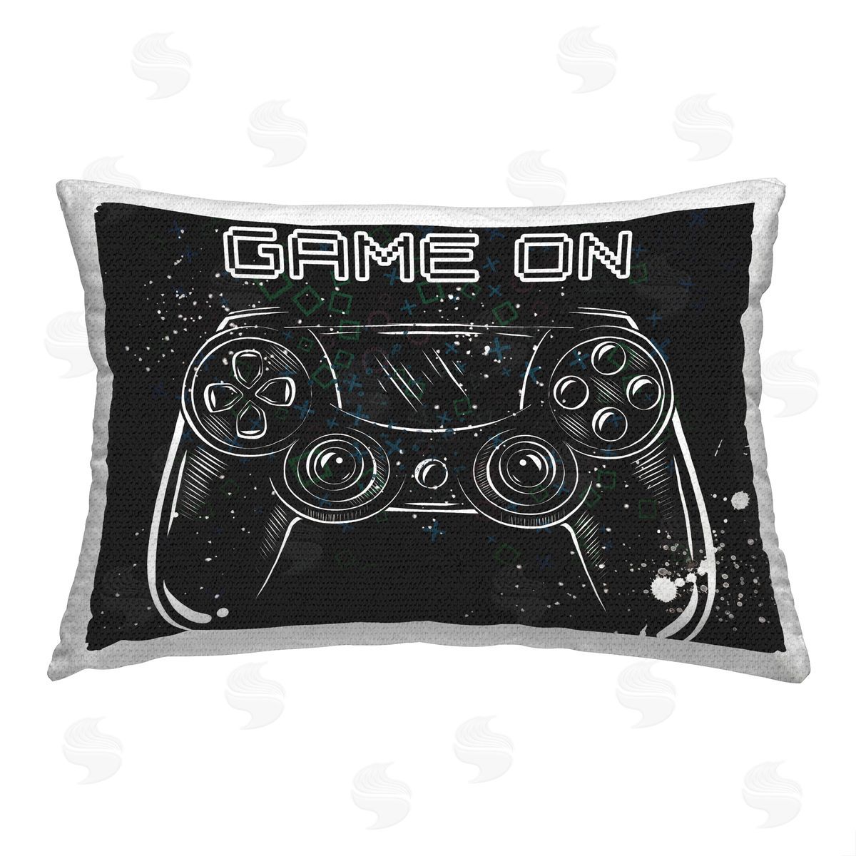Elephant Stock Black Game On Phrase Outdoor Quick-Dry Polyester Printed Throw Pillow