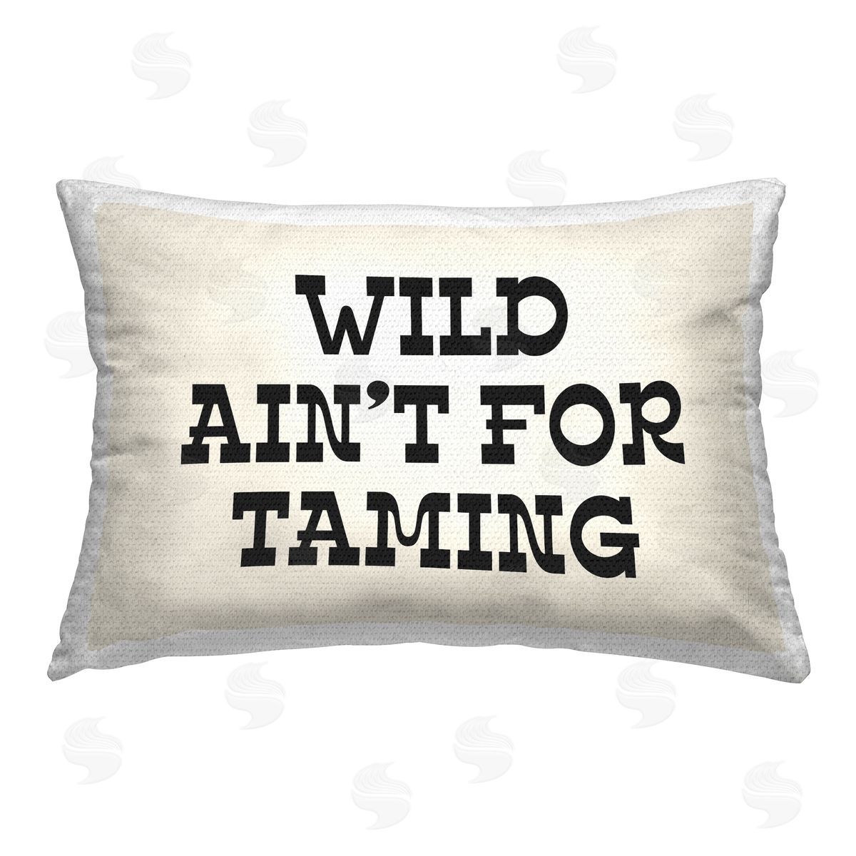 Daphne Polselli Wild Ain't For Taming Outdoor Quick-Dry Polyester Printed Throw Pillow