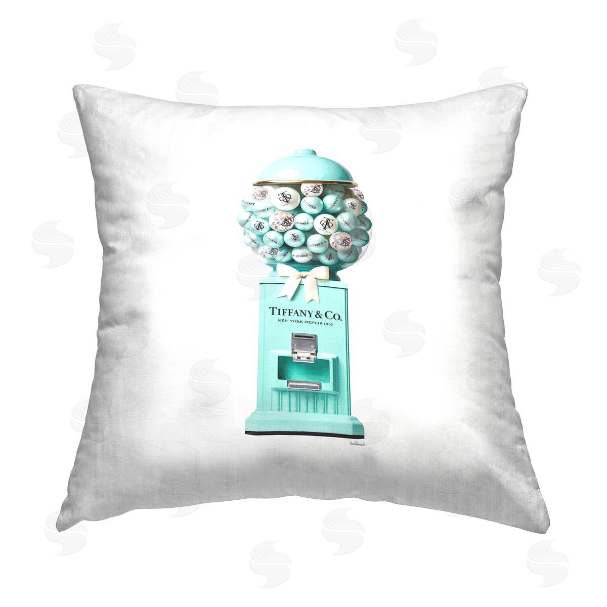 Amanda Greenwood Glam Gumball Machine Printed Plush Polyester Throw Pillow