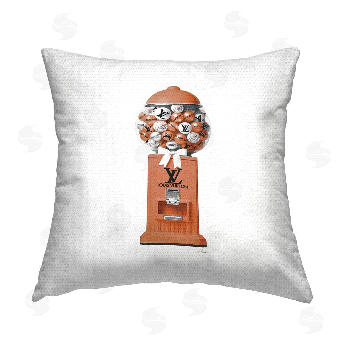 Amanda Greenwood Fashion Gumball Machine Outdoor Quick-Dry Polyester Printed Throw Pillow