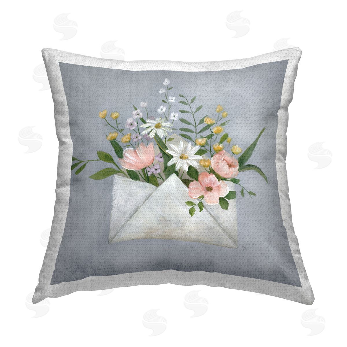 Nan Floral Blooms Envelope Outdoor Quick-Dry Polyester Printed Throw Pillow