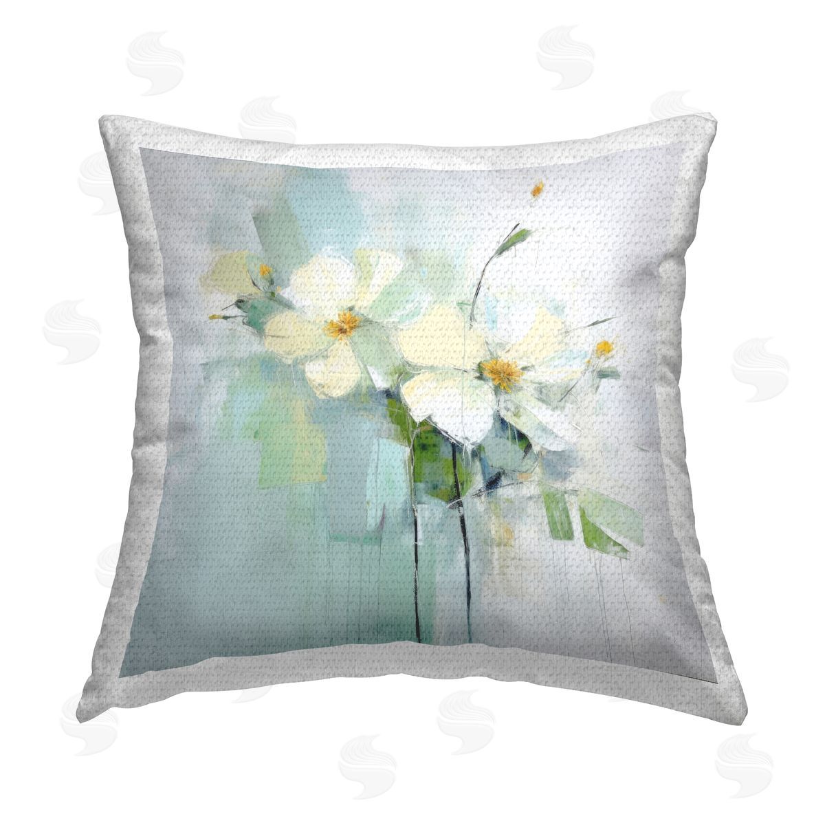 Irena Orlov Abstract Apple Blossoms Outdoor Quick-Dry Polyester Printed Throw Pillow