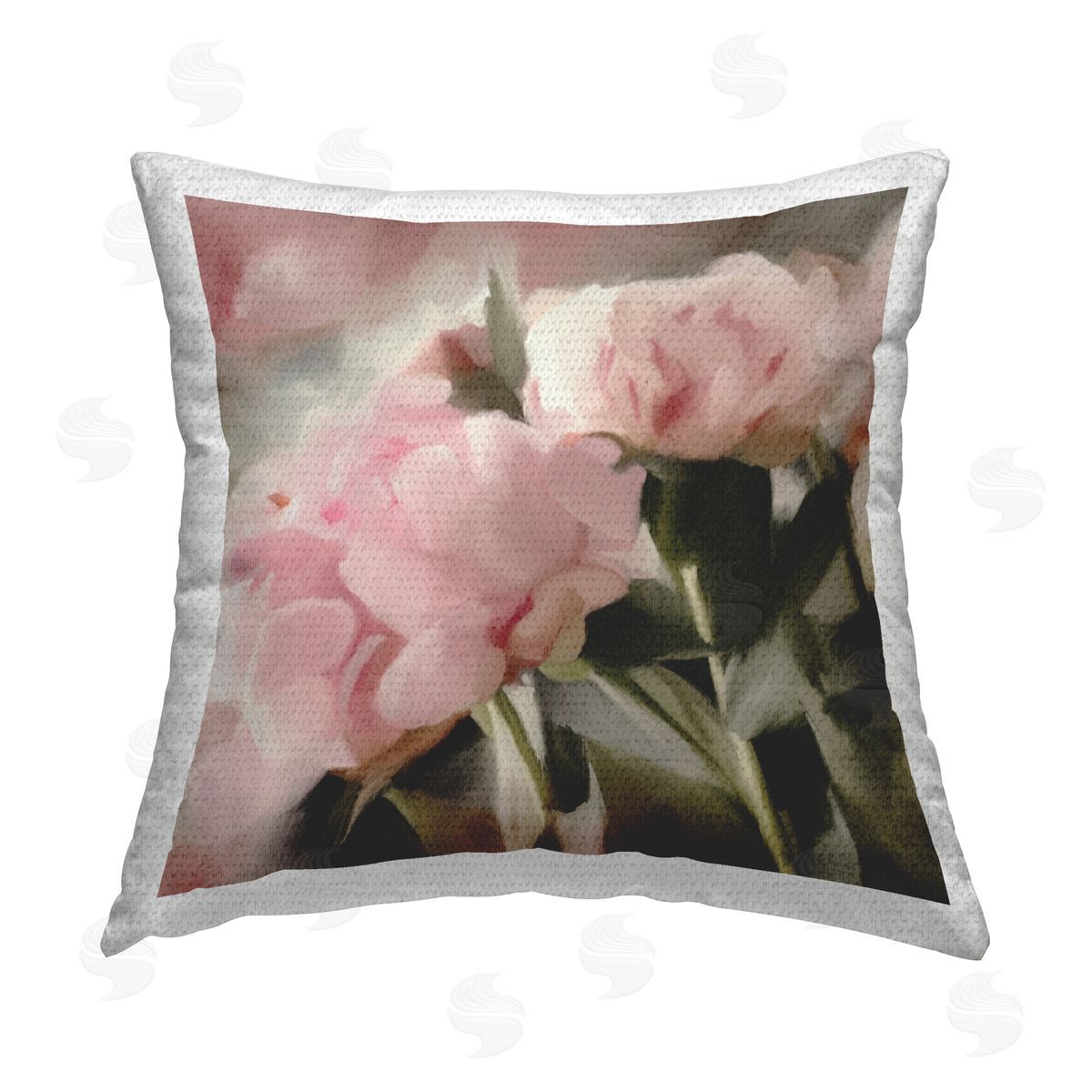 Dan Meneely Pink Blooming Buds Outdoor Quick-Dry Polyester Printed Throw Pillow