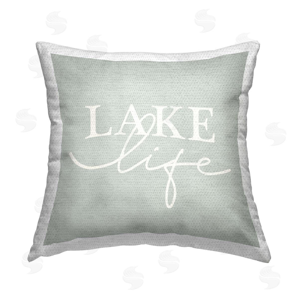Stupell Studio Rustic Lake Life Outdoor Quick-Dry Polyester Printed Throw Pillow