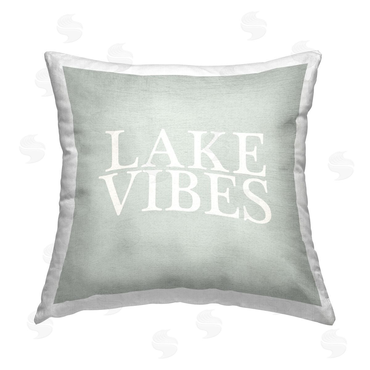 Stupell Studio Lake Vibes Phrase Printed Plush Polyester Throw Pillow