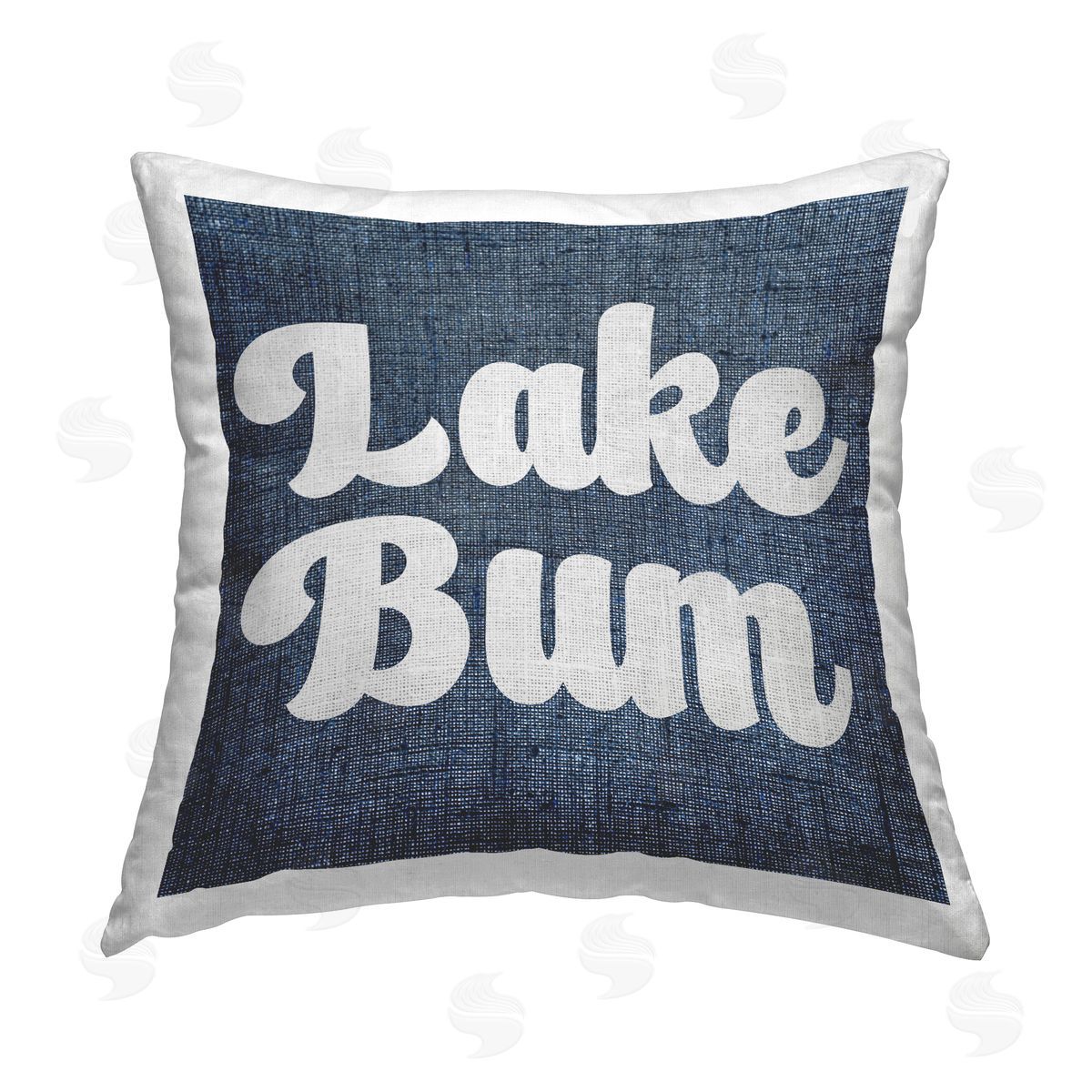 Stupell Studio Vintage Lake Bum Phrase Printed Plush Polyester Throw Pillow