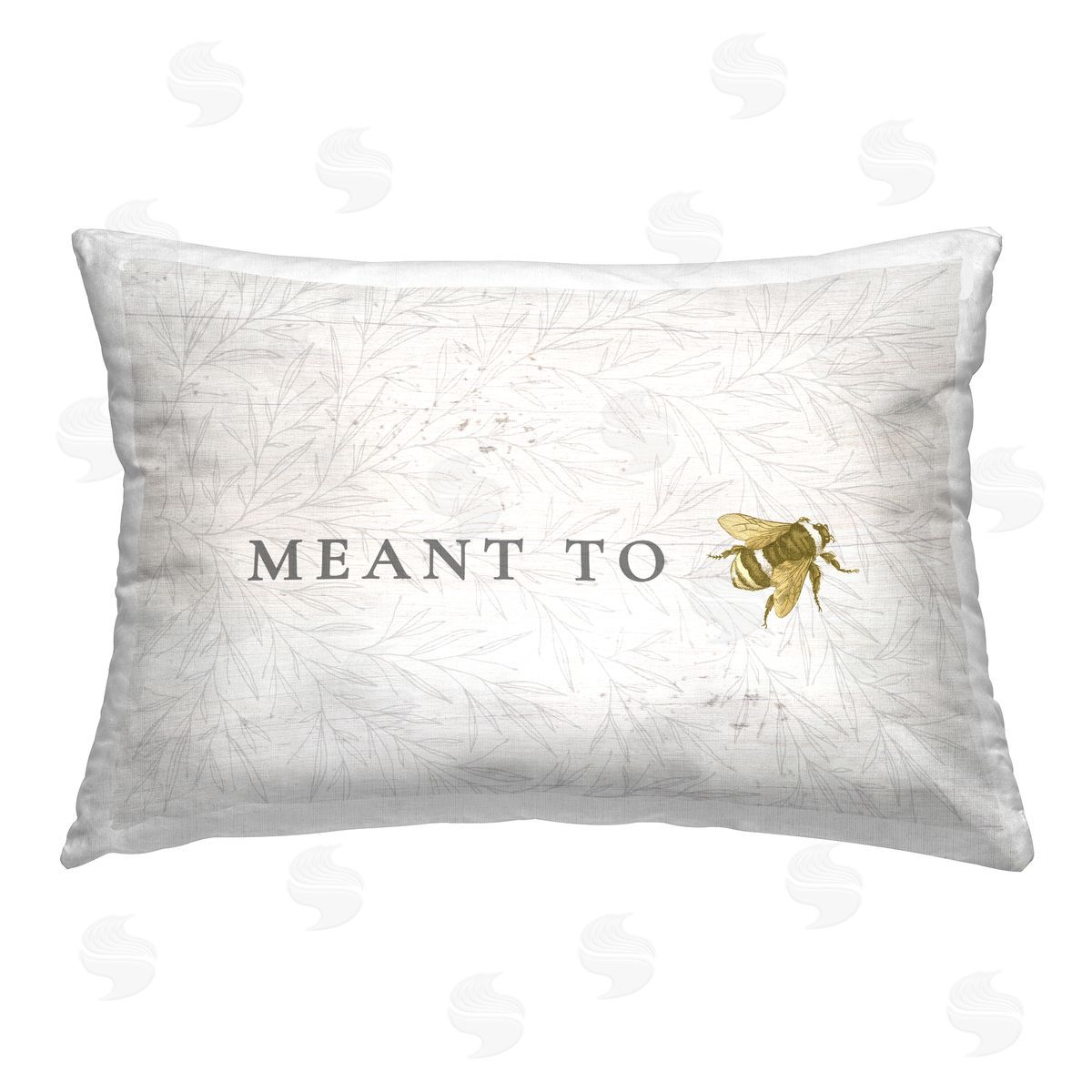 Daphne Polselli Floral Meant to Bee Printed Plush Polyester Throw Pillow