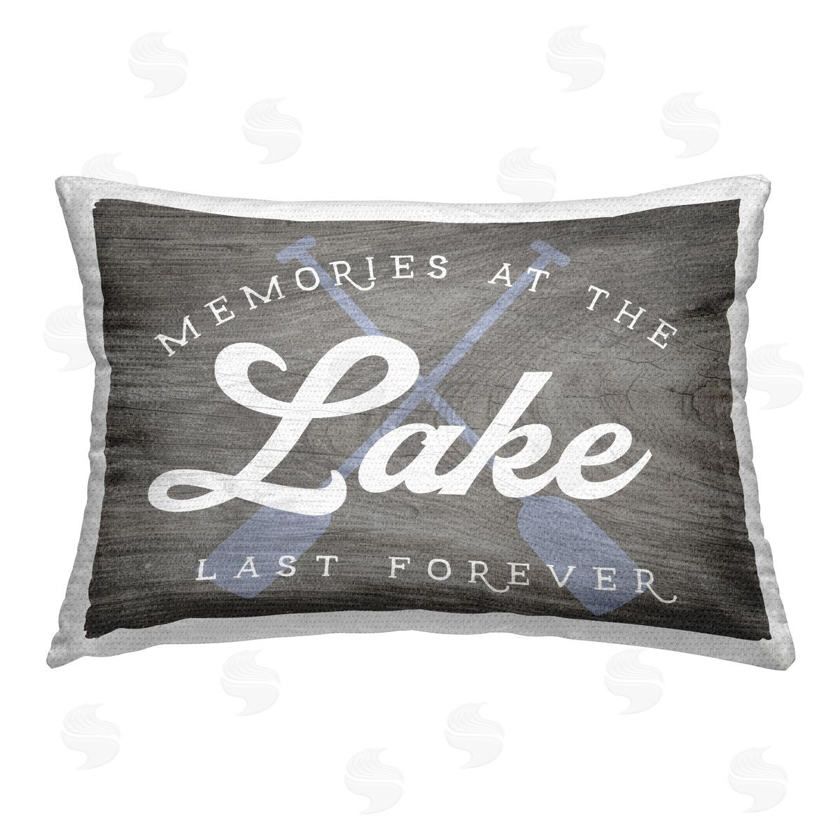Lake Memories Phrase Outdoor Printed Pillow, Home Decor by Stupell Studio