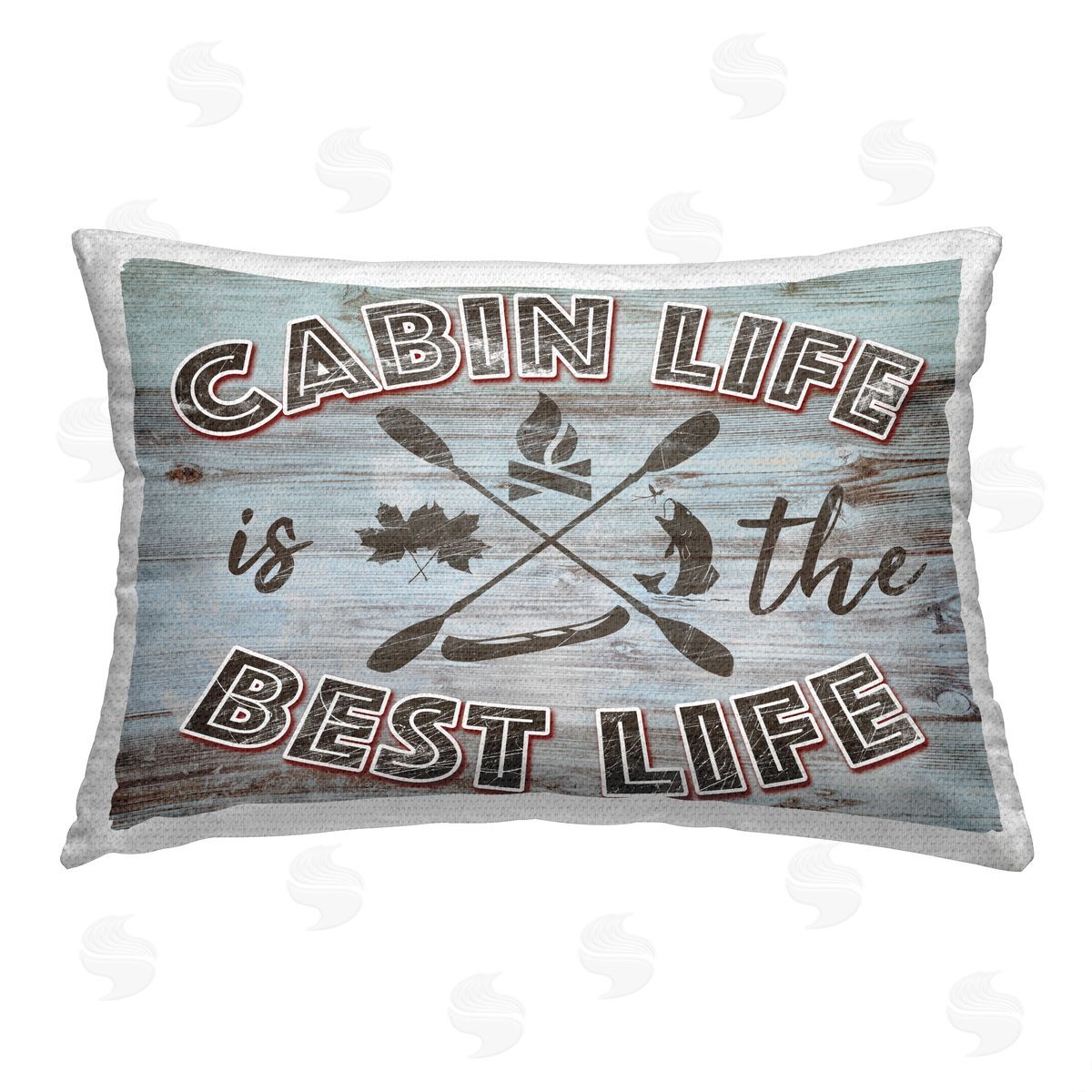 Marcus Prime Cabin Life Best Phrase Outdoor Quick-Dry Polyester Printed Throw Pillow