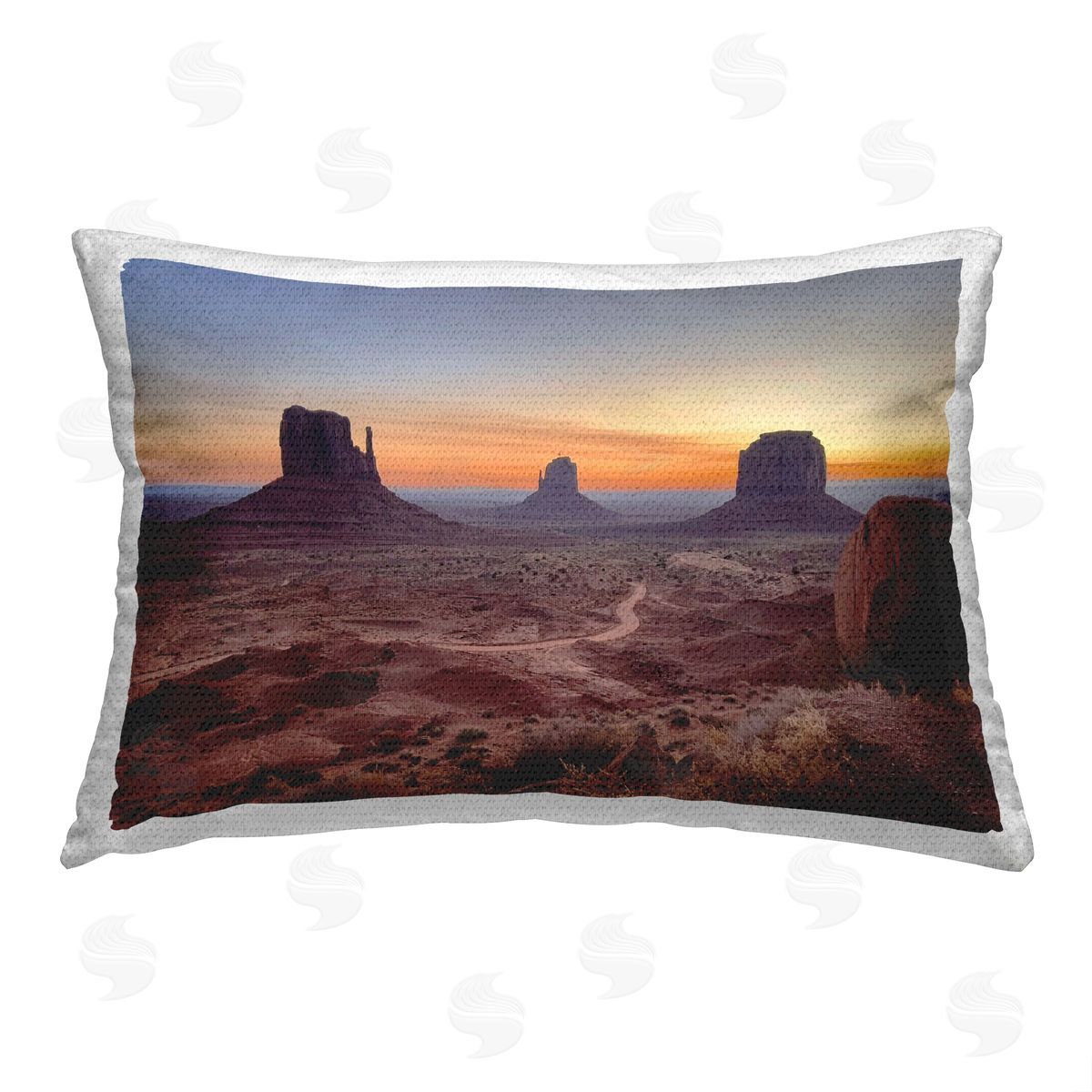 Steve Toole Monument Valley at Sunset Outdoor Quick-Dry Polyester Printed Throw Pillow