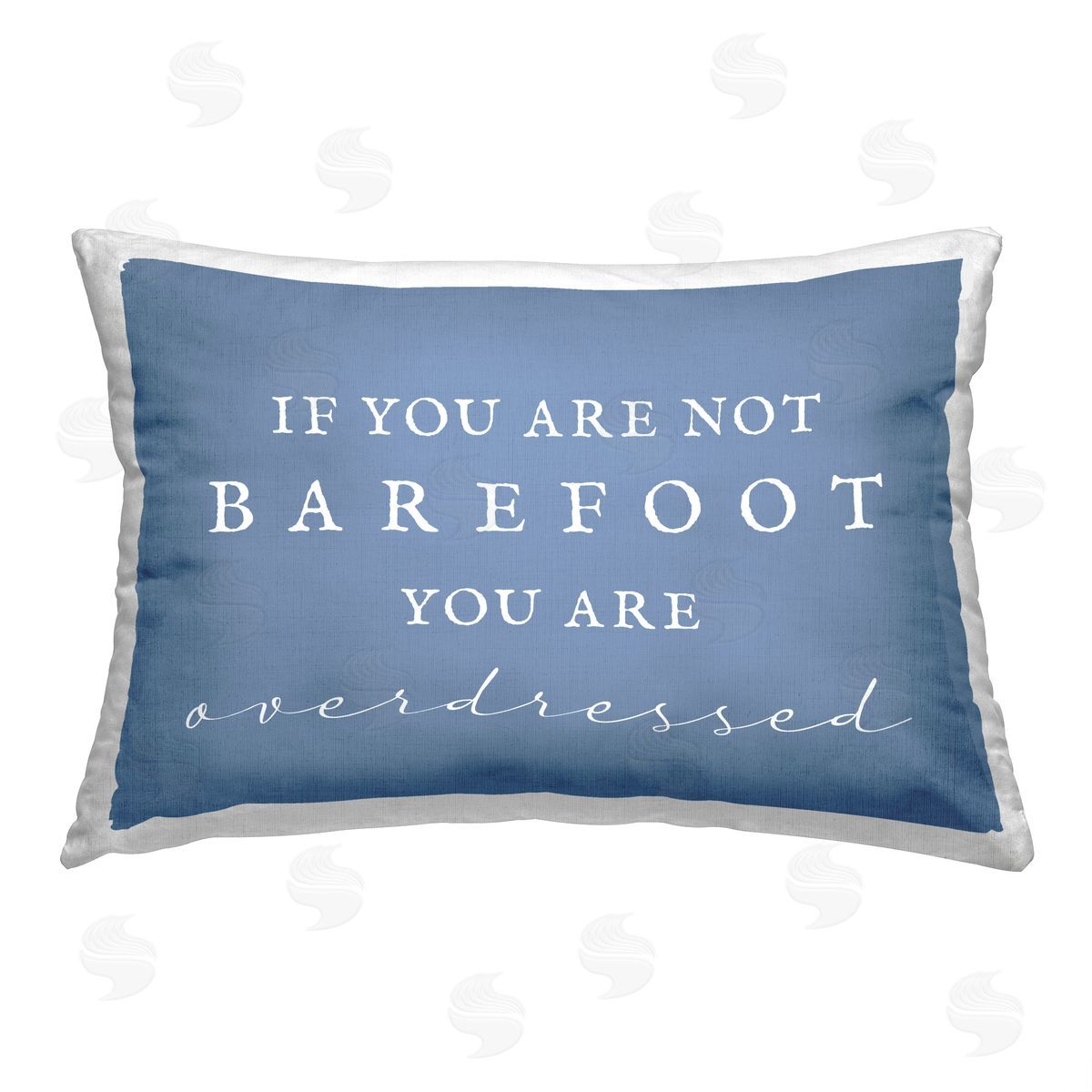 Stupell Studio Not Barefoot Overdressed Printed Plush Polyester Throw Pillow