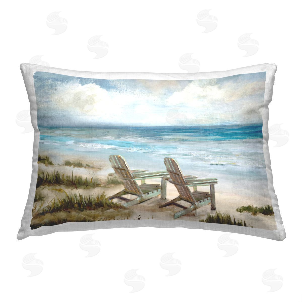 Carson Lyons View For Two Scenery Printed Plush Polyester Throw Pillow
