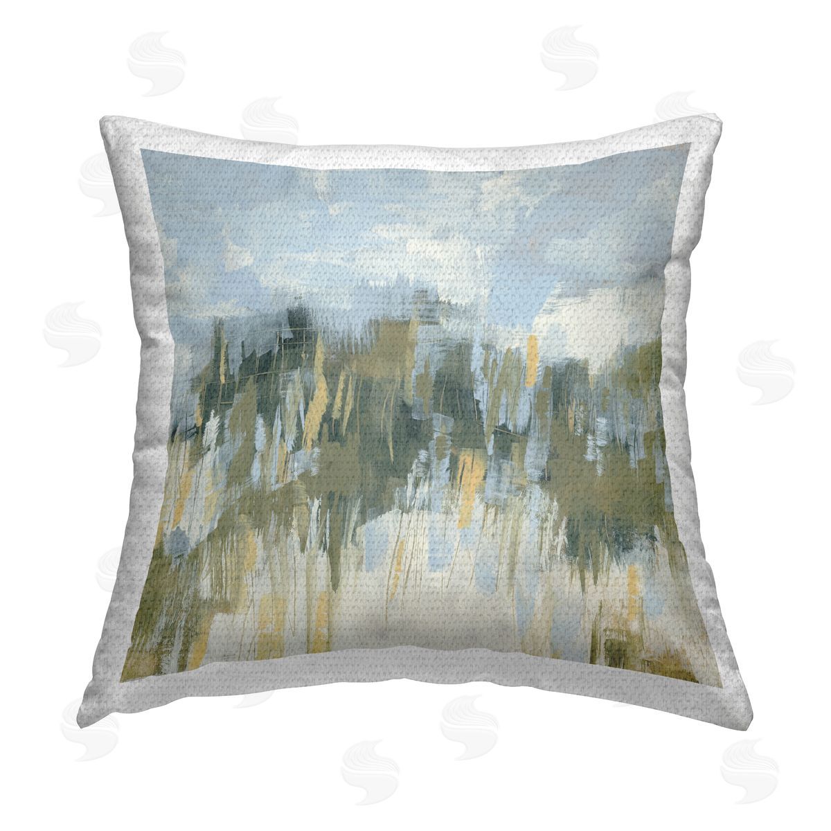 June Erica Vess Chaotic Natural Abstraction Outdoor Quick-Dry Polyester Printed Throw Pillow