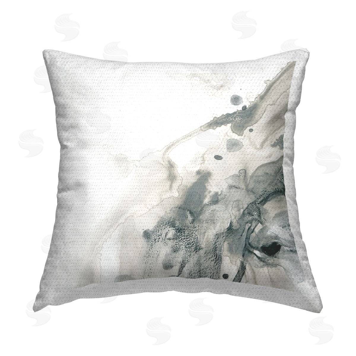 June Erica Vess Flowing Modern Liquid Outdoor Quick-Dry Polyester Printed Throw Pillow