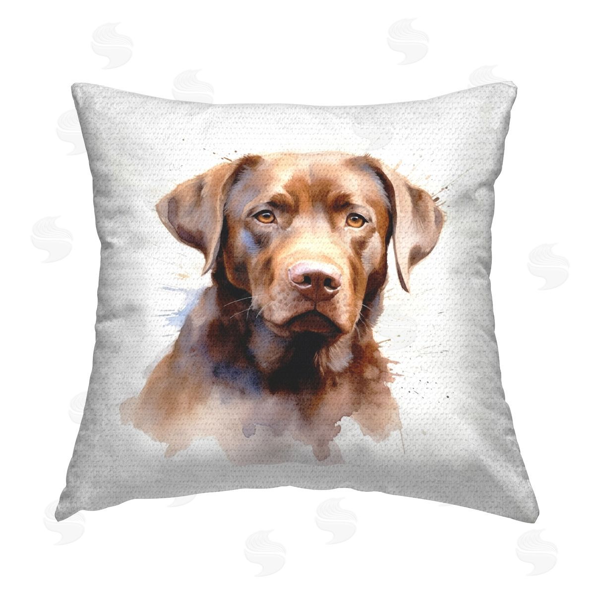 Ryley Gray Modern Pet Labrador Portrait Outdoor Quick-Dry Polyester Printed Throw Pillow