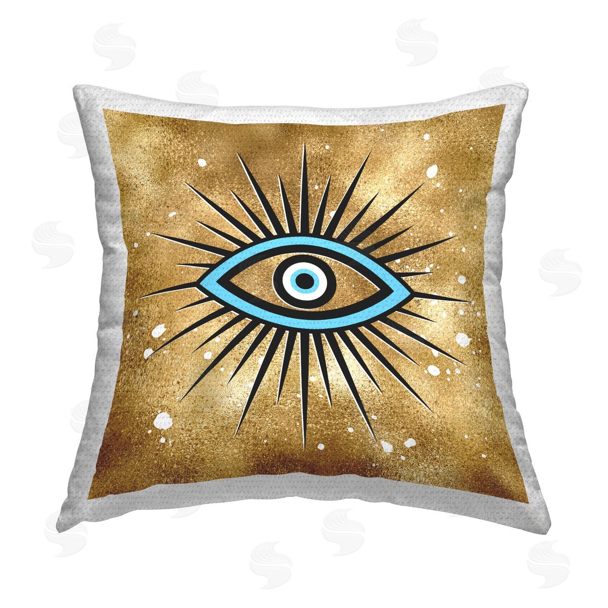 Martina Pavlova Glam Evil Eye Pattern Outdoor Quick-Dry Polyester Printed Throw Pillow