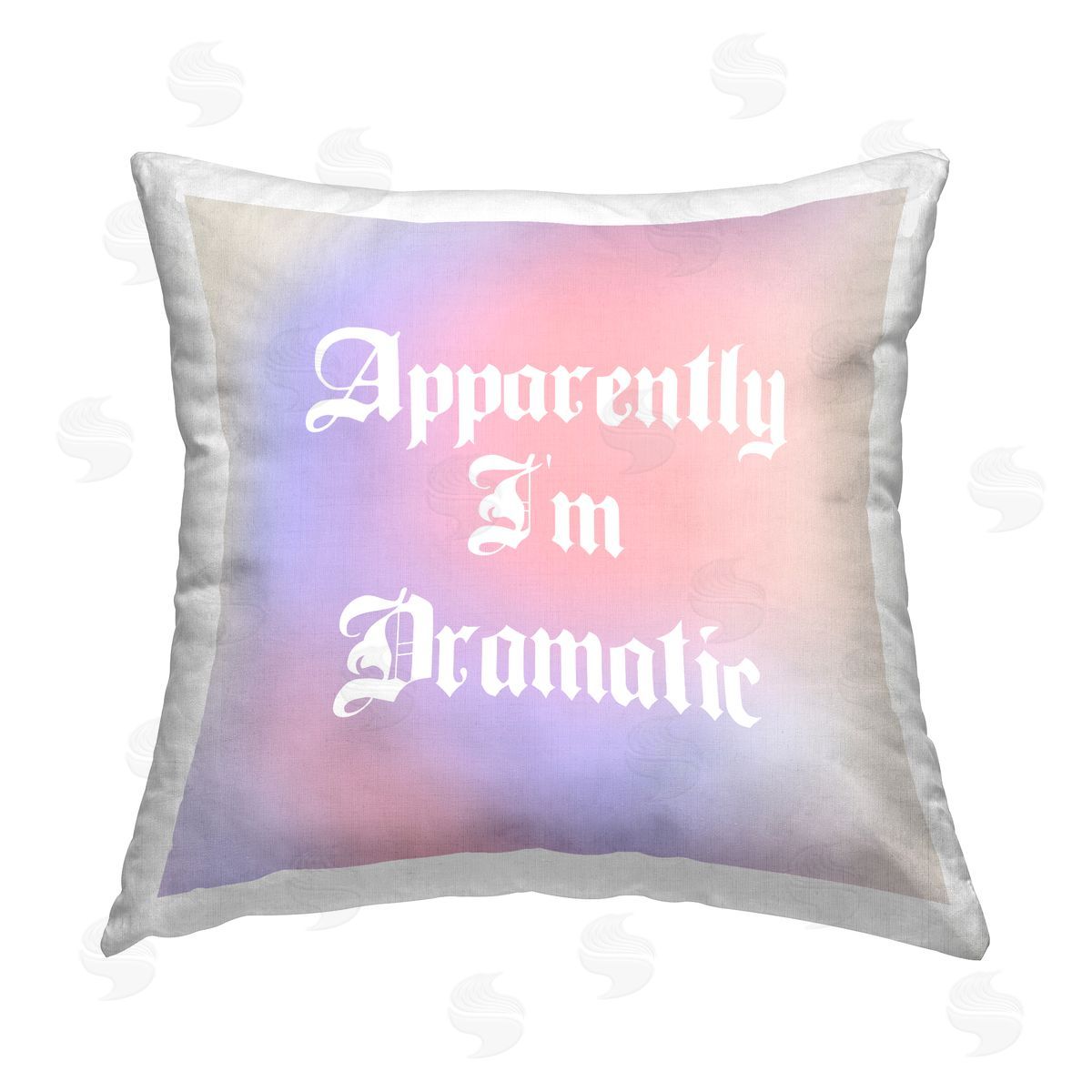 House of Lulu Sassy Dramatic Pastel Phrase Printed Plush Polyester Throw Pillow