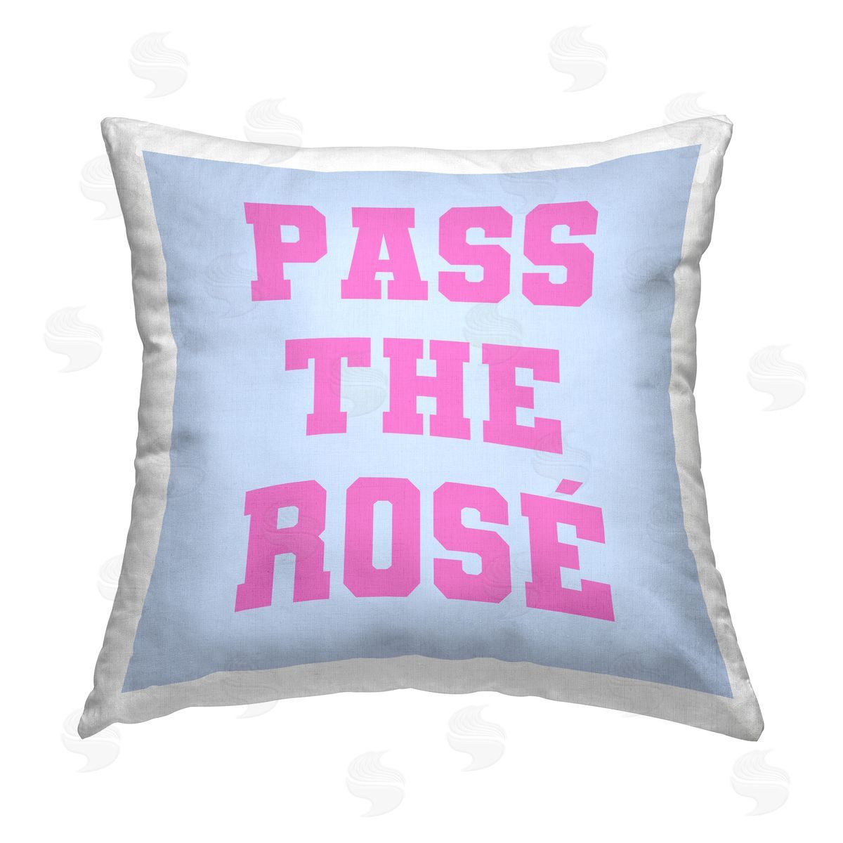 House of Lulu Bold Pass The Rose Printed Plush Polyester Throw Pillow