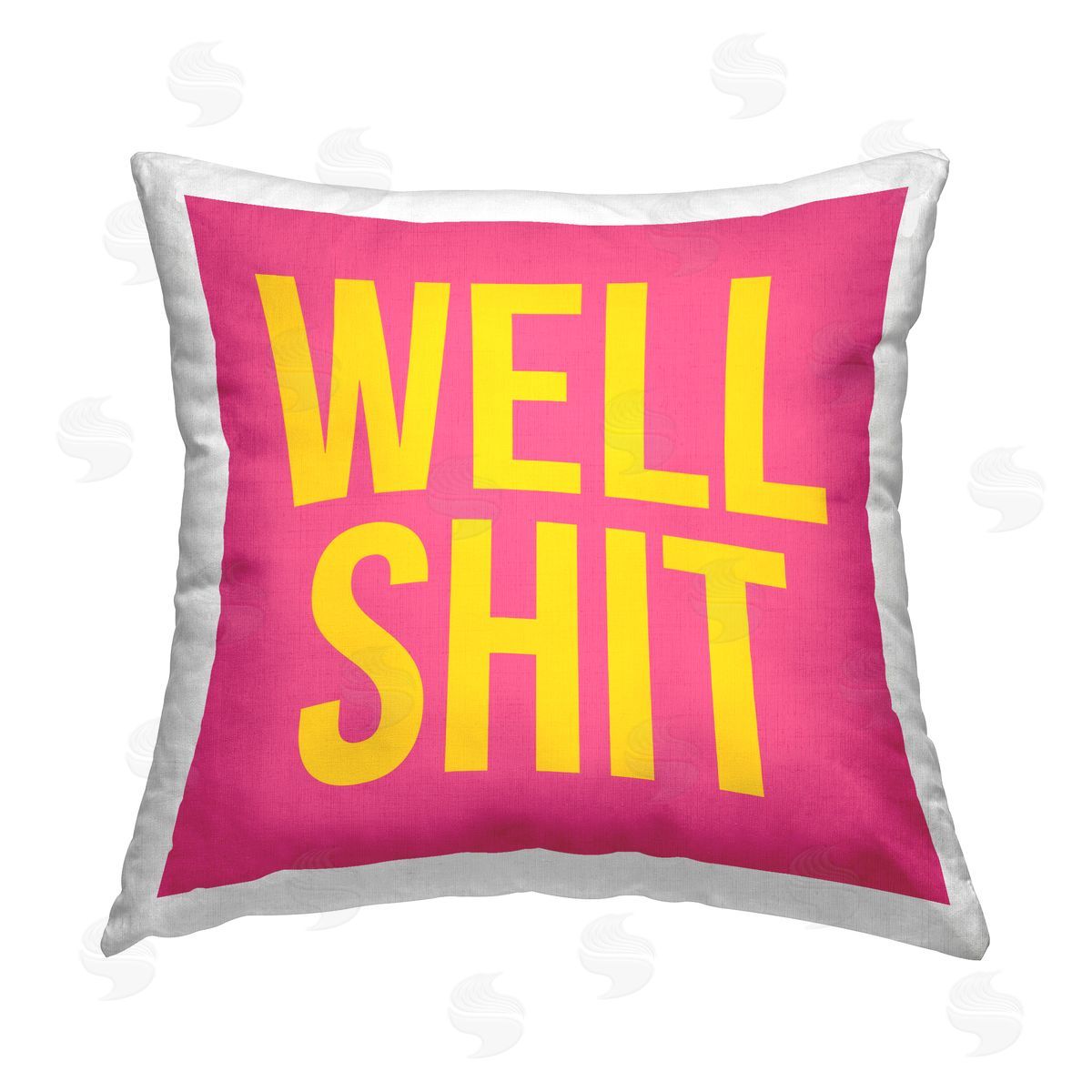 House of Lulu Well Sh*t Sassy Humor Printed Plush Polyester Throw Pillow
