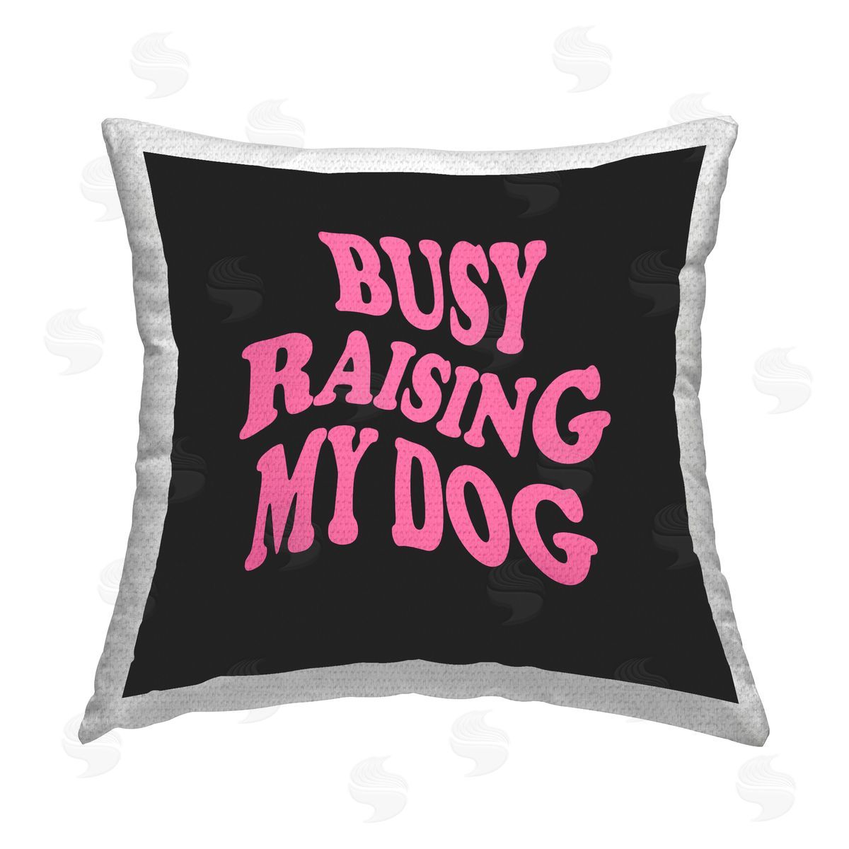 House of Lulu Groovy Pet Dog Mom Outdoor Quick-Dry Polyester Printed Throw Pillow