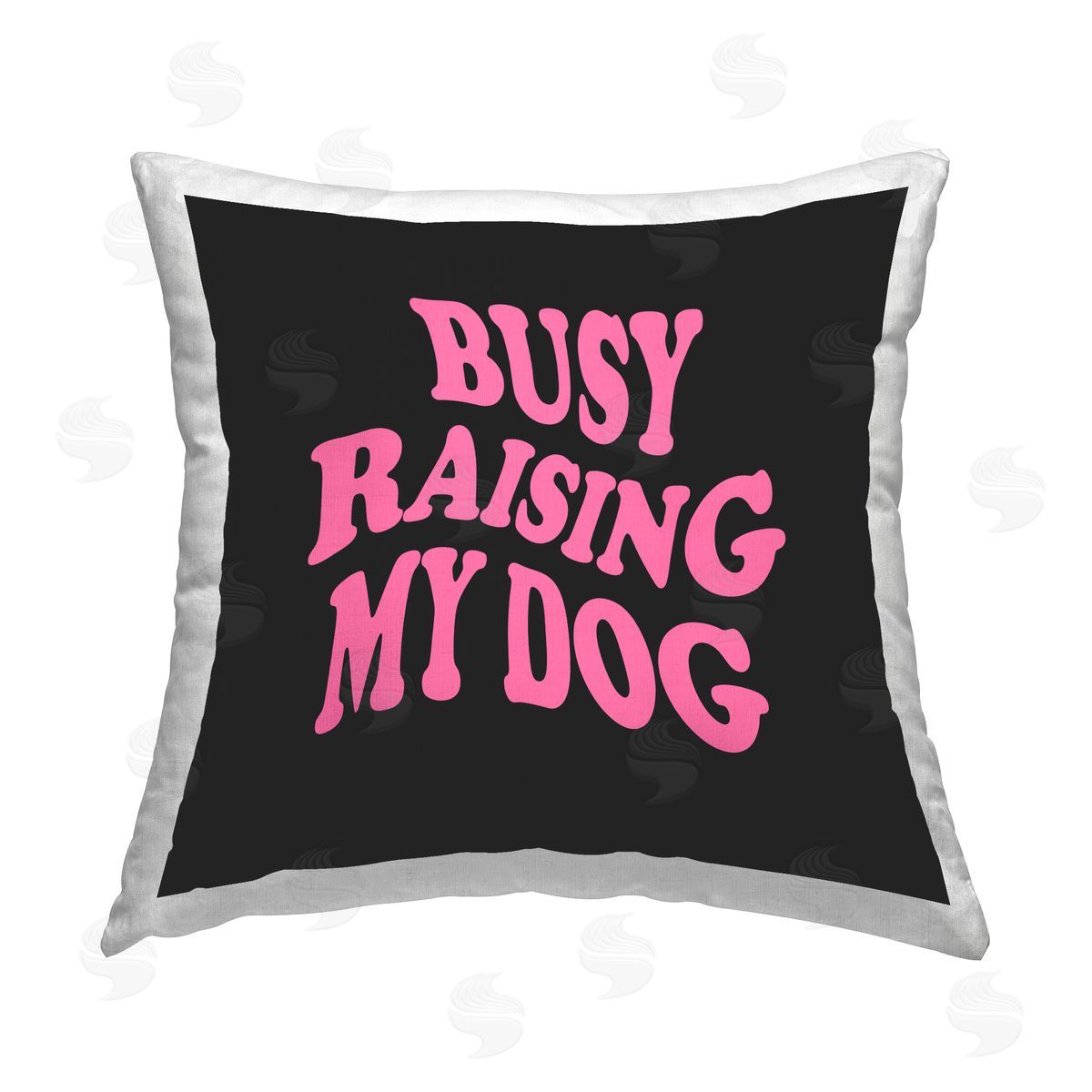 House of Lulu Groovy Pet Dog Mom Printed Plush Polyester Throw Pillow
