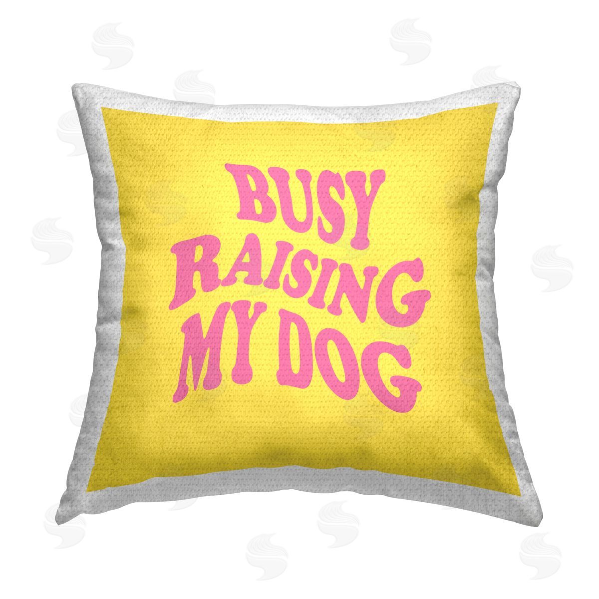 House of Lulu Bold Raising My Dog Outdoor Quick-Dry Polyester Printed Throw Pillow